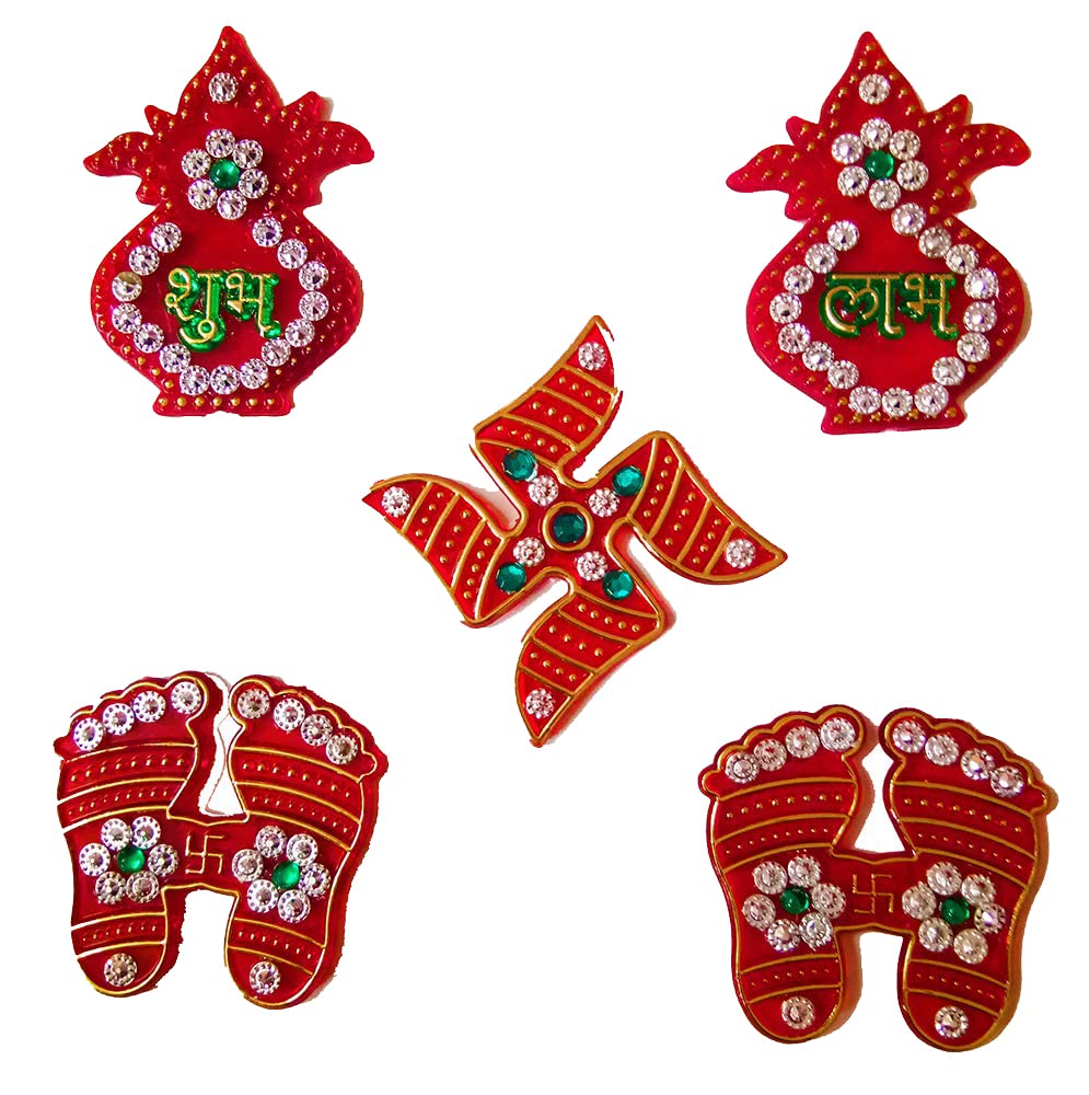 DMS RETAIL Kalash Shubh Labh Sticker for Door Entrance| Diwali Stickers for Home Decorations (B0BYP5GL5V) Amazon Price History, Amazon Price Tracker
