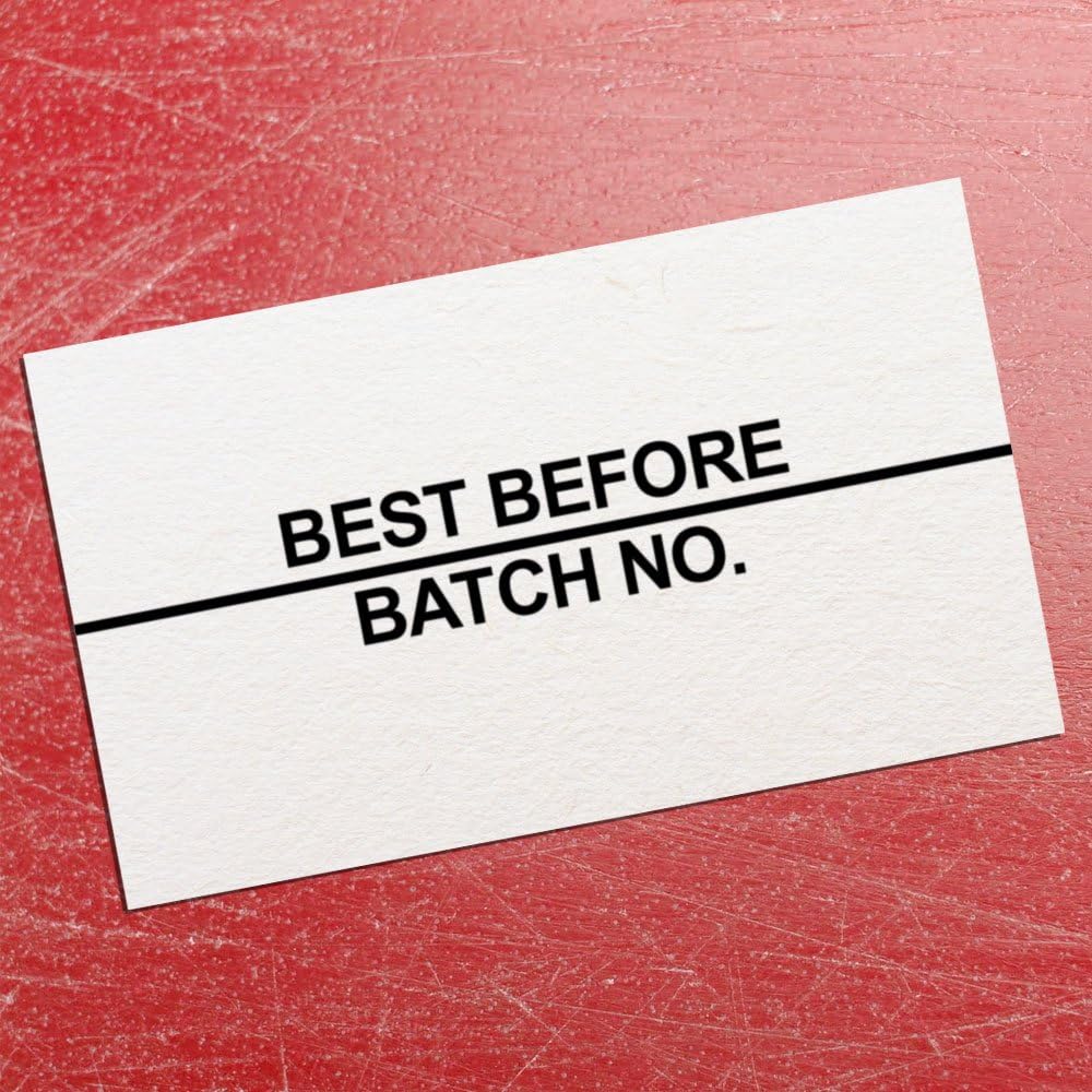 Best Before/Batch No Black Print Price Gun Label 26mm x 16mm Pack of 10 ...