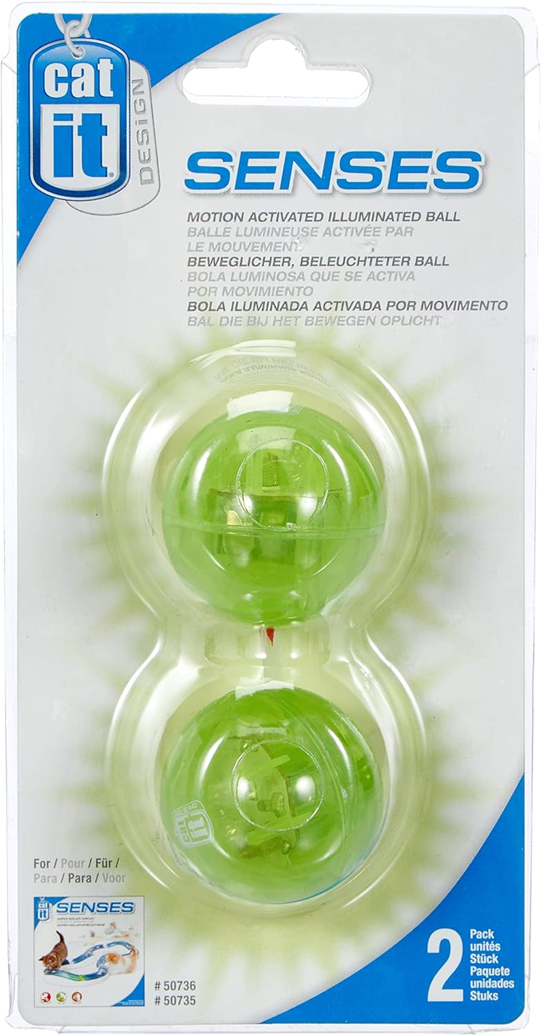 Toys Senses Spare,Cat, Illuminated Balls for Speed Circuit, Pack of 2