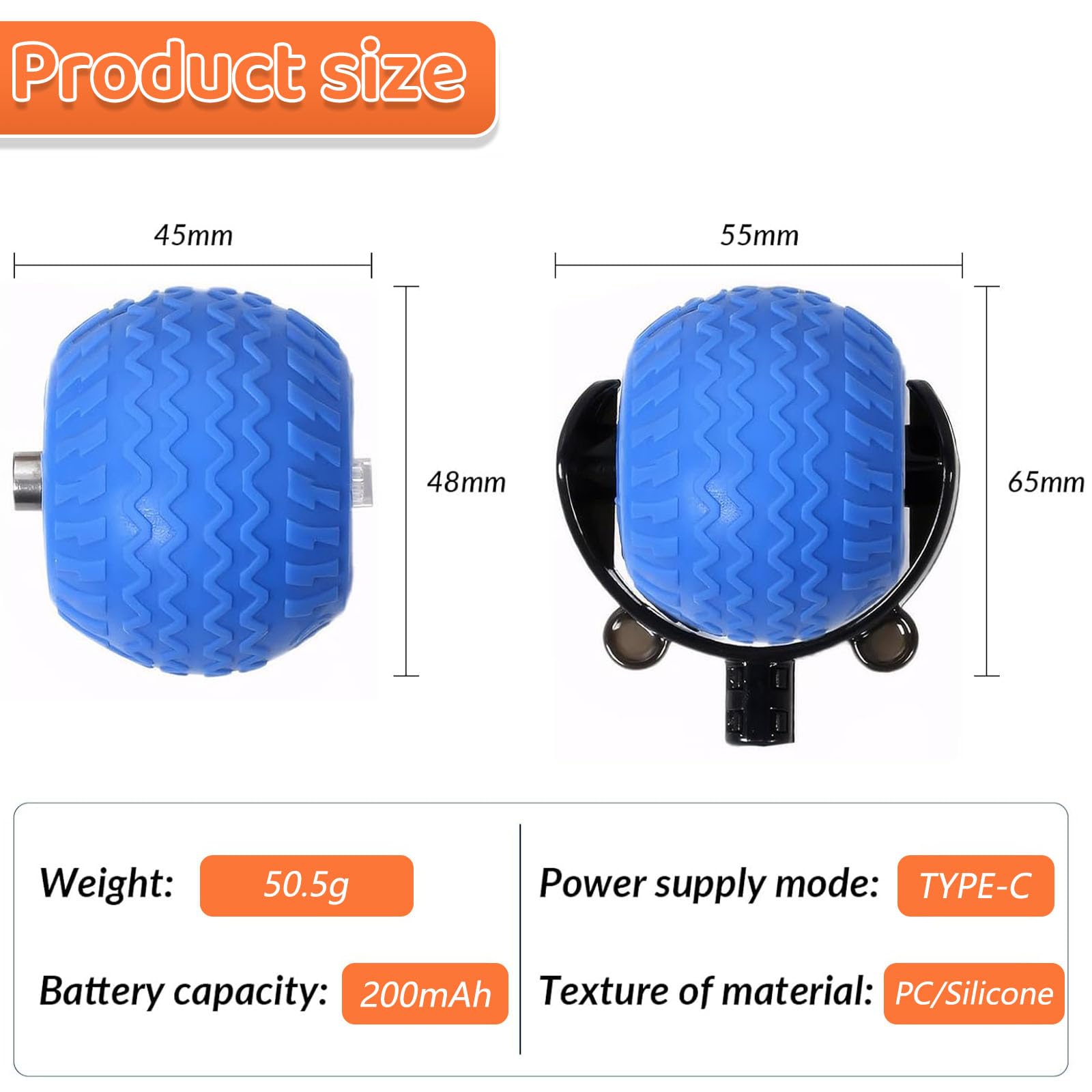 DOINEUFL 2 Pack Cat Toy Ball, Interactive Cat Toys for Indoor Cats Automatic Rolling Dog Ball - Image 2