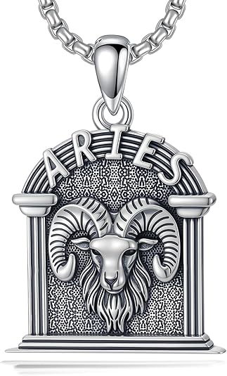 Zodiac Necklace 925 Sterling Silver Constellation Celestial Pendant Zodiac Sign Jewelry Gift for Women Men