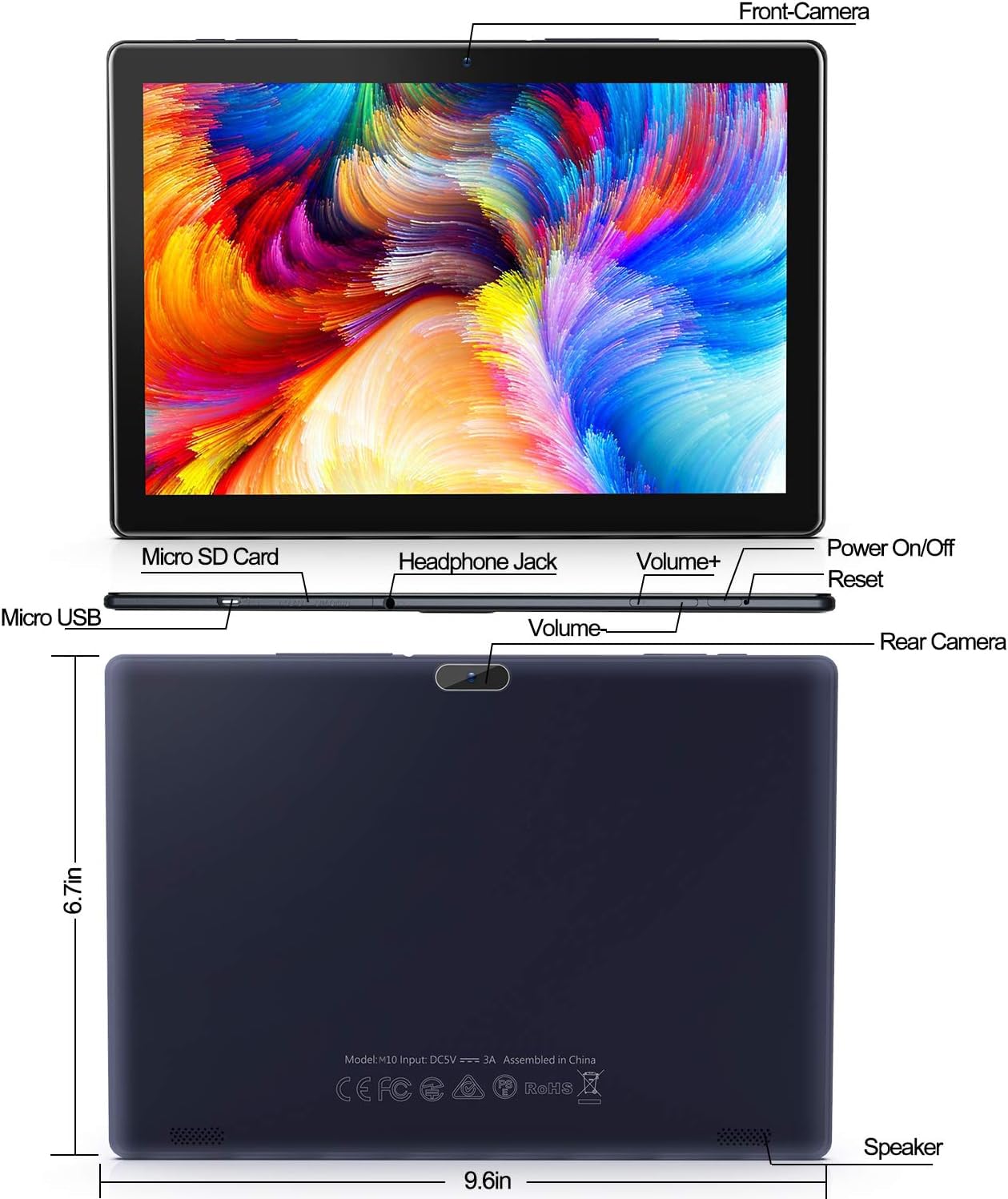 Amazon.com : WeTap Android Tablet 10 inch Tablets 64GB Pad for
