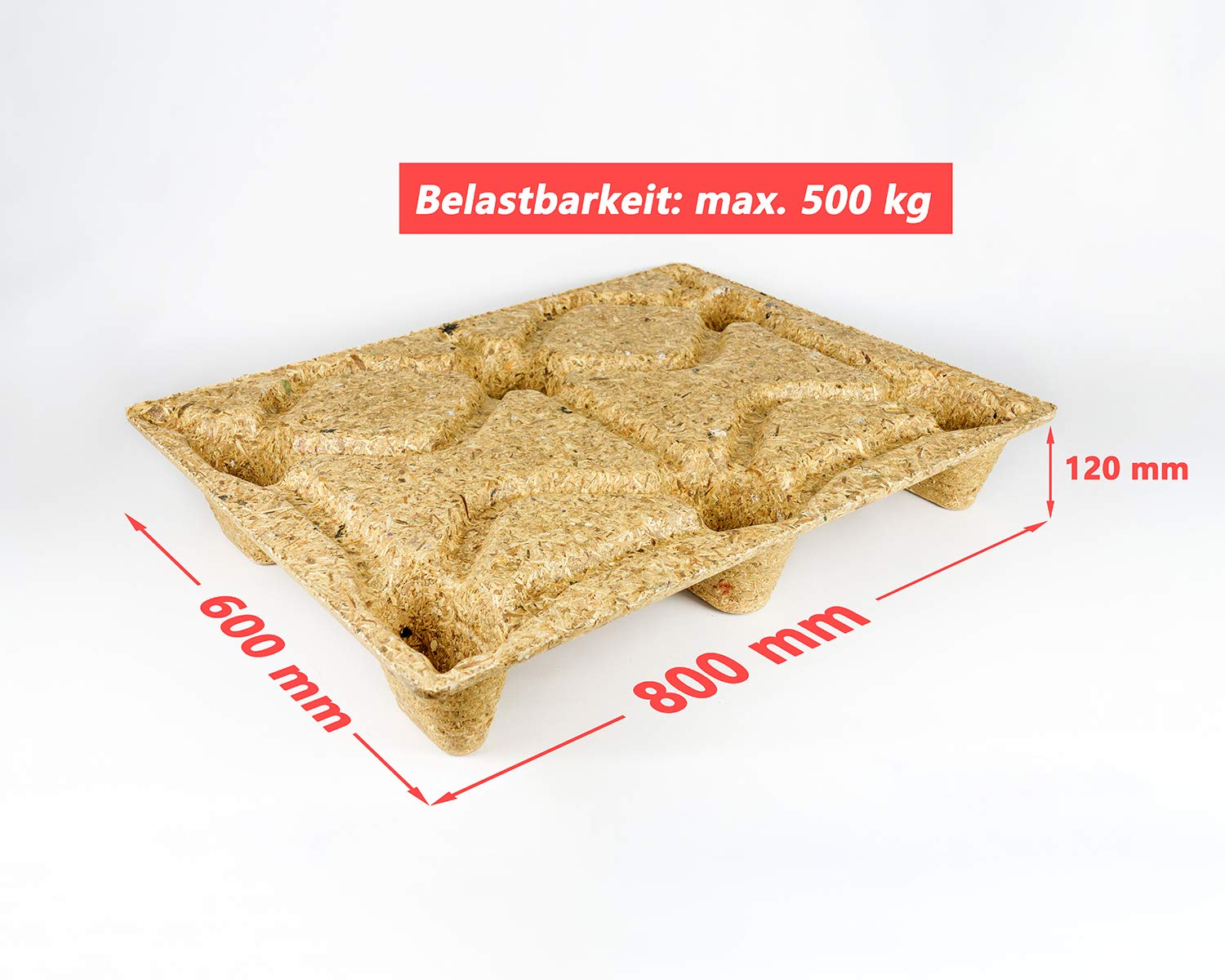 6 St. Inka Paletten, IPPC-ISPM 15 konform,100% recycelt, 600 x 800 mm