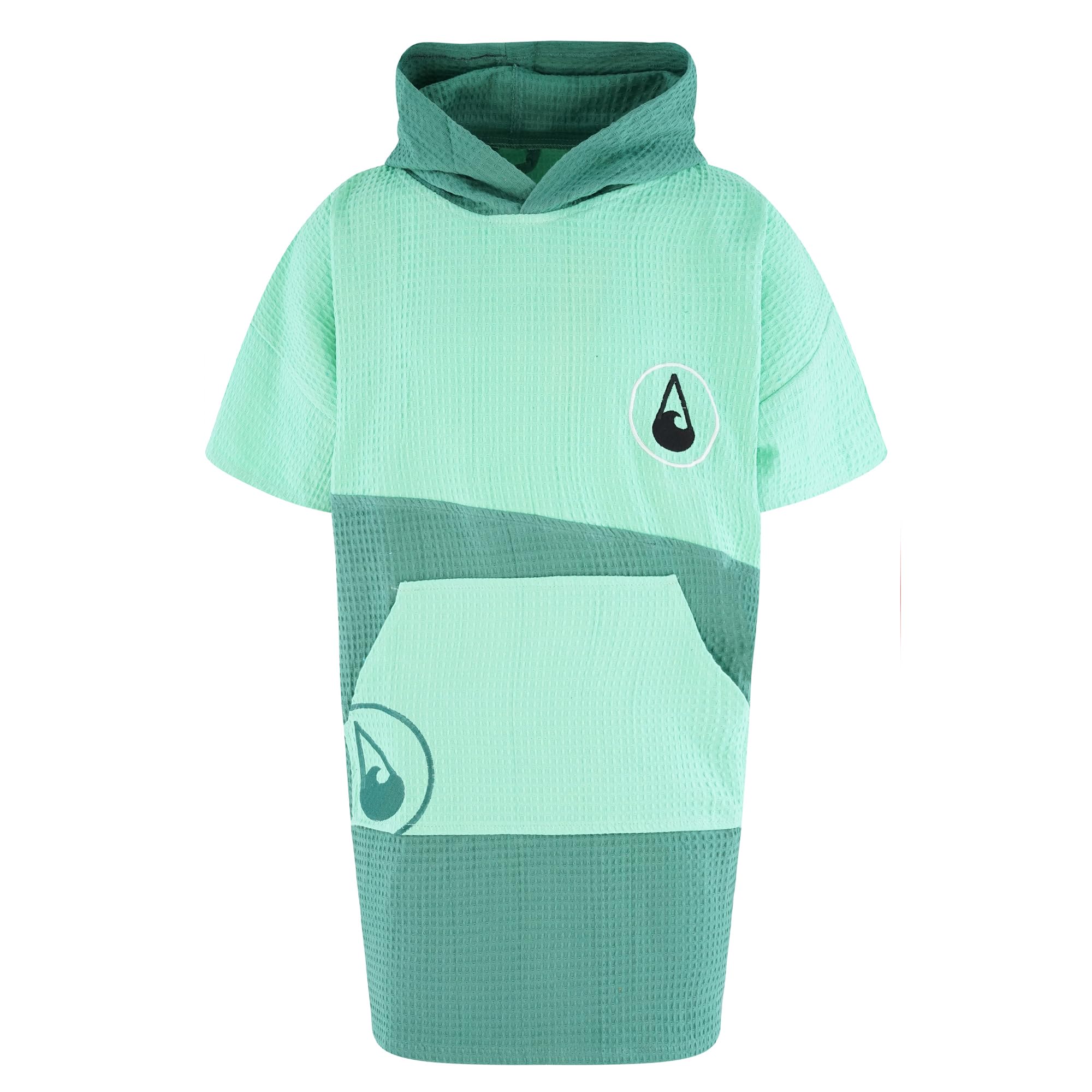 WAVE HAWAII Poncho de surf para hombre y mujer, talla S/M, 155 – 185 cm, 100% algodón, para adultos, toalla de viaje con alta absorción de agua, ayuda para mudanzas, playa para adultos