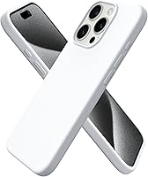 Vista 90 de ORNARTO Funda compatible con iPhone 15 Pro de 6.1 pulgadas, silicona líquida de 3 capas cubierta completa de goma de gel suave, funda protectora