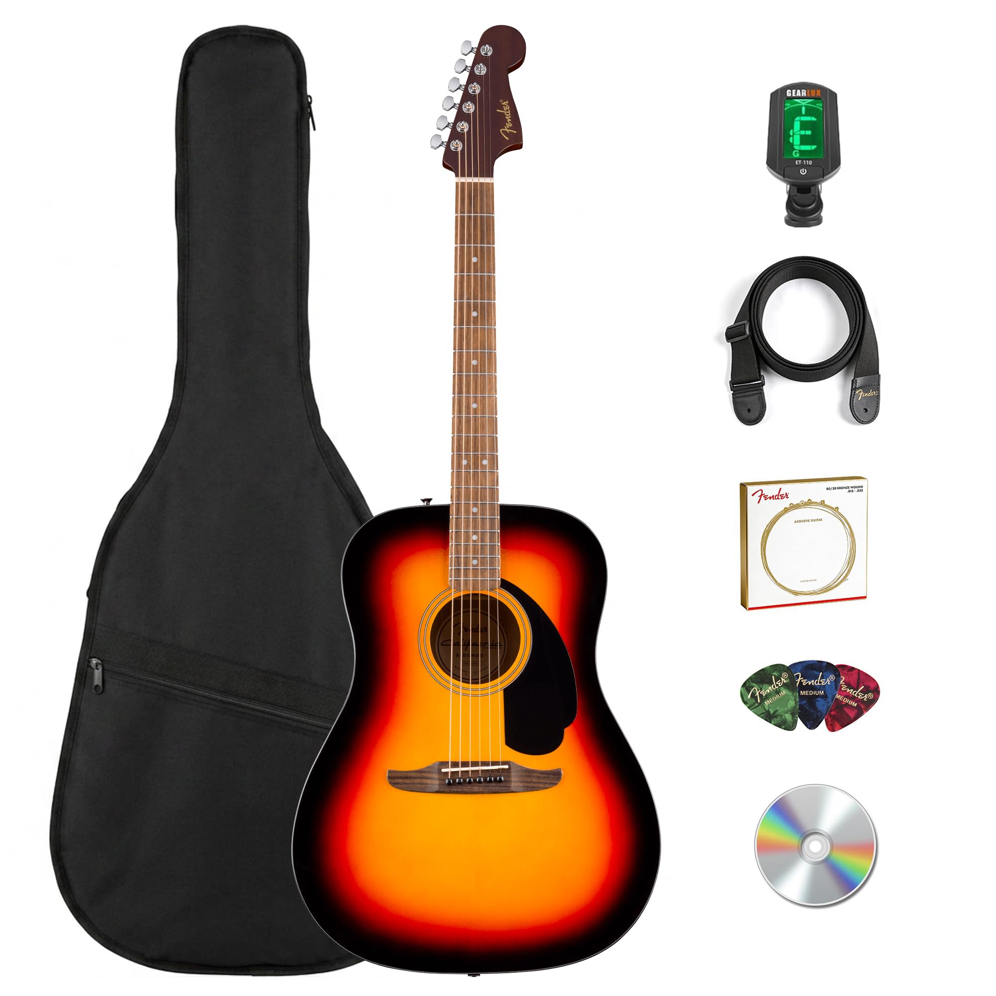 Amazon.com: Fender California Standard Redondo Acoustic Guitar - 3