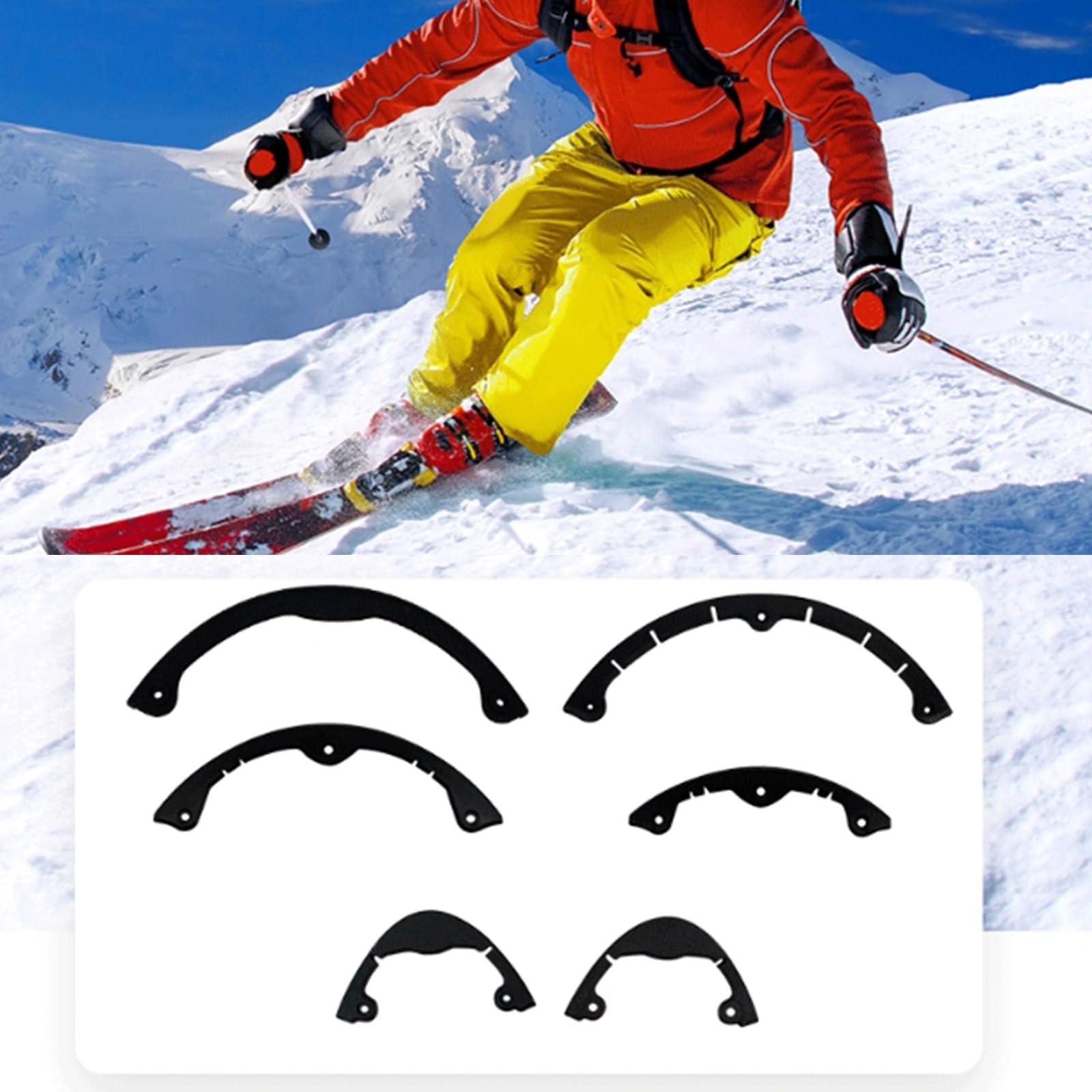 Protector de silicona para bordes de monopatín, protector de nariz, tiras de protección para snowboard