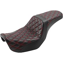 C.C. RIDER Driver Passenger Seat Step-up Seat Fit for Harley Dyna Street Bob FXDB Low Rider FXDL/FXDLS Super Glide Custom FXDC Wide Glide FXDWG Fat Bob FXDF Switchback FLD 2006-2017