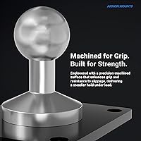 Vista 2 de ARKON Mounts - Adaptador de bola de metal de 4 agujeros a 0.669 in