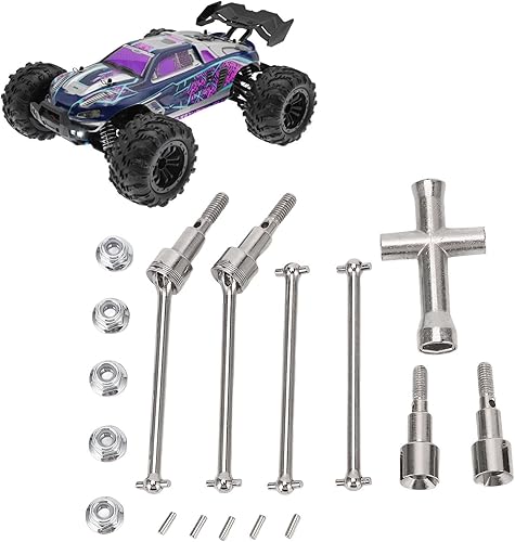 Miniatura 1 de VGEBY Eje de transmisión de coche RC, acero de alta resistencia RC coche delantero trasero Dogbones eje de transmisión para SCY 116 16103 16201