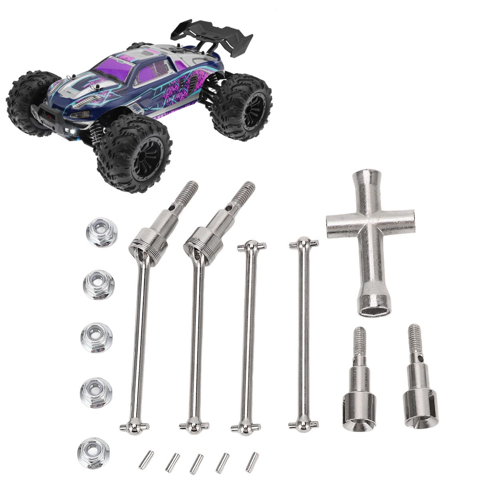 Ejoyous RC Drive Shaft RC Car Axle Drive Shaft Steel for SCY 1/16 16103 16201 16101 16102 Pro Cars with Sturdy Steel Material Easy Installation Enhanced Stability - Image 2