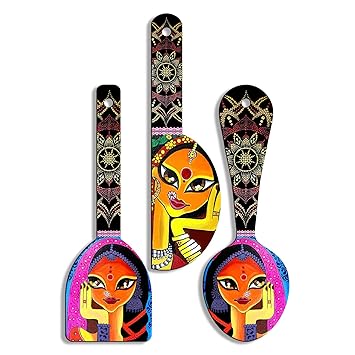 Wooden Wall Hangings for Home Decoration | Home Decor Items for Living Room | Decorative Items for Home | Room Decor Wall Decor Items for Bedroom | Home Decoration Items stylish - Spoon-0011