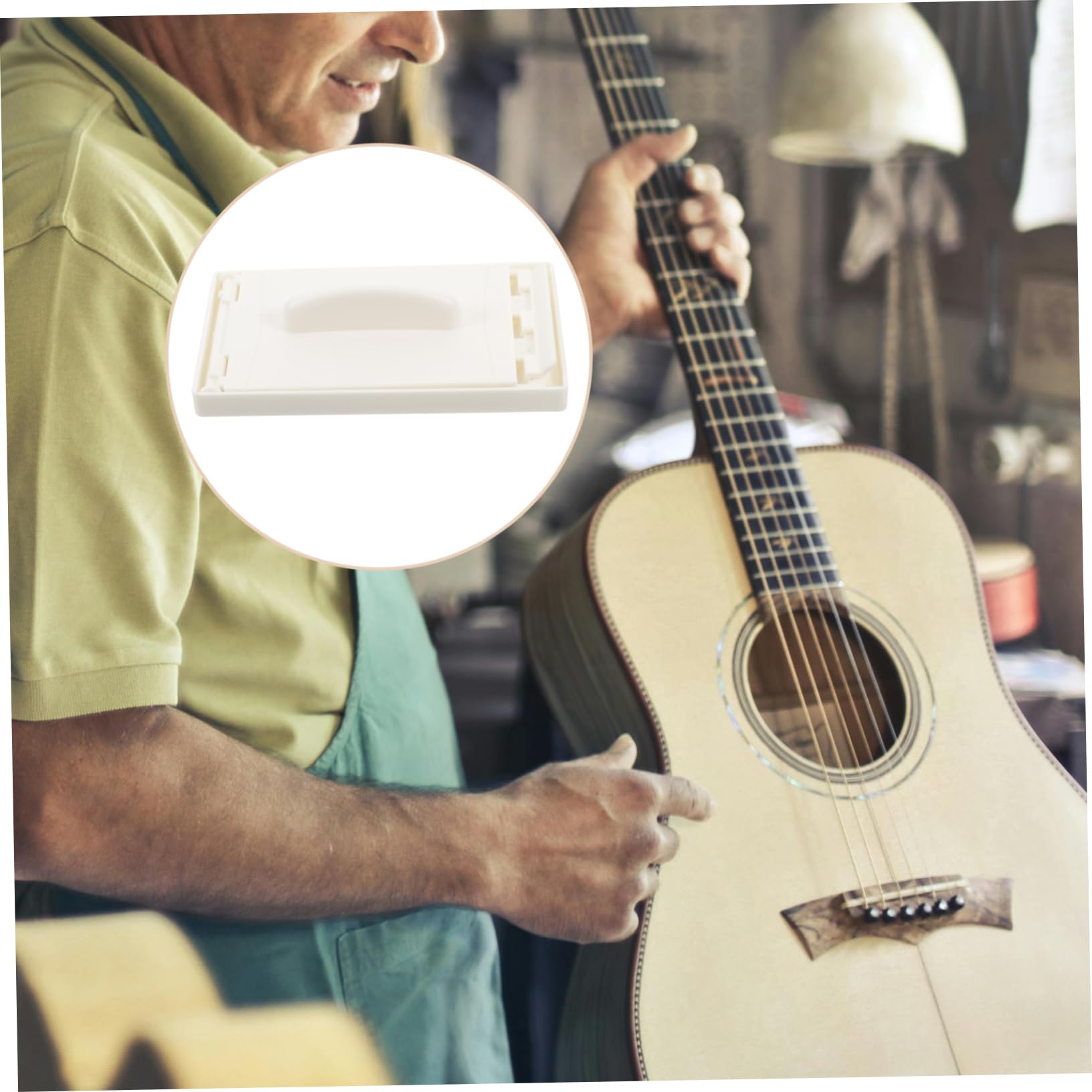 SOESFOUFU -in-one Guitar String Cleaning Kit Fretboard Cloth Tool Brush Enhance Sound Easy Use