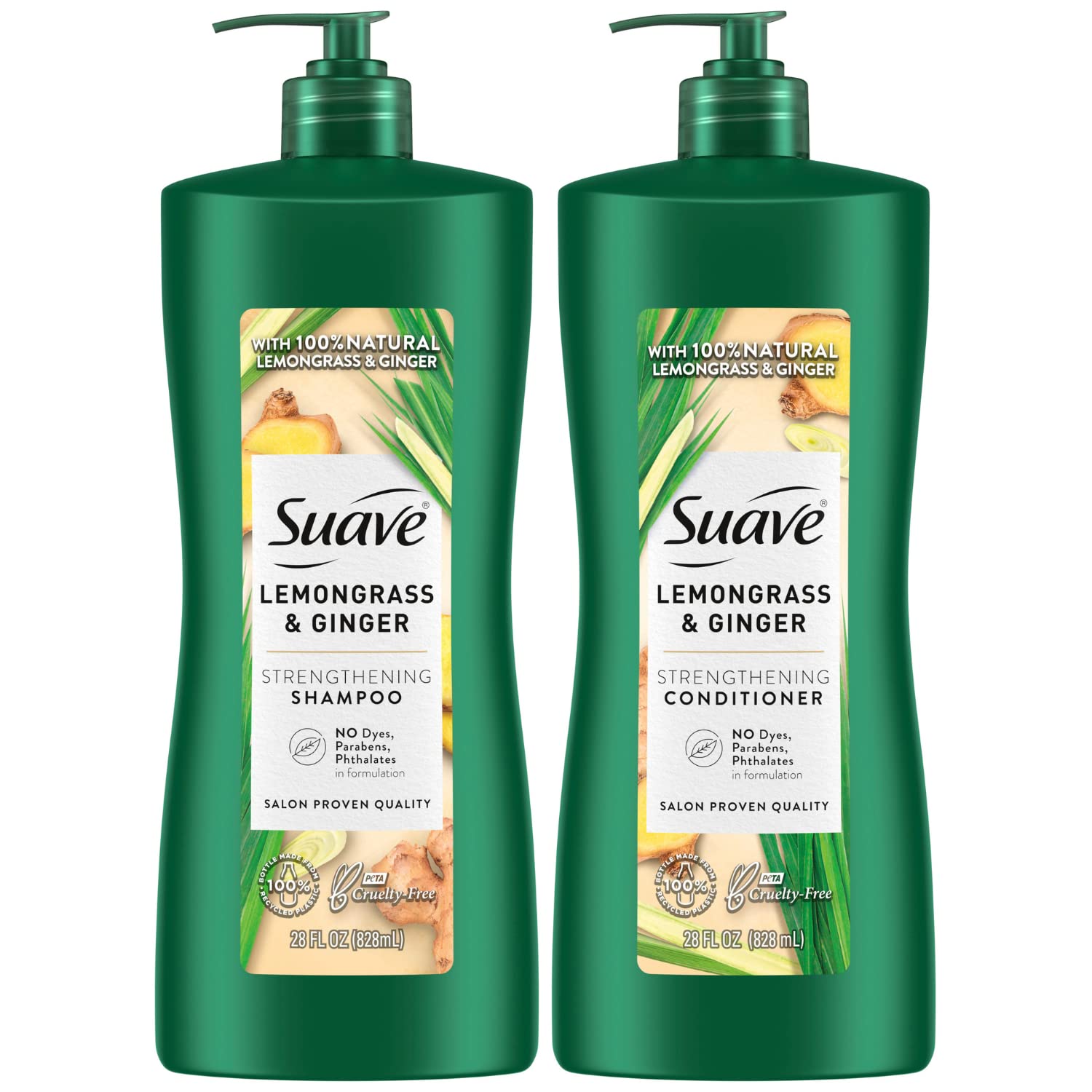 Suave Shampoo and Conditioner Set Hair Strengthening