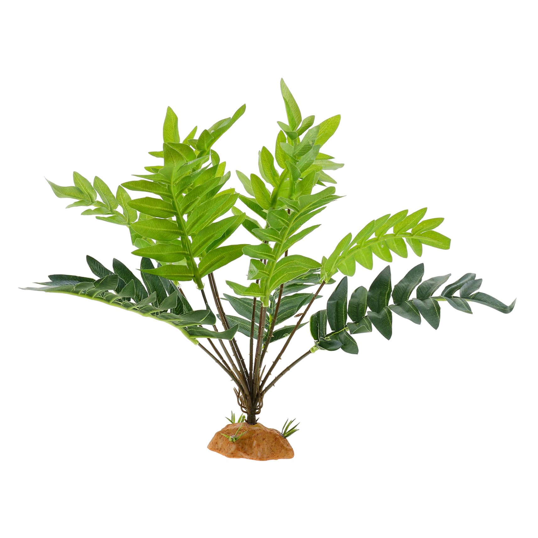 TOBBOMEY Reptile Tank Decor Durable Decorative Plant for Reptile Habitat Vivid Ornament for Fish Tank Terrarium for Lizards Snakes and Turtles