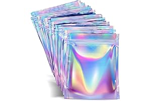 Prestee 100 Resealable, Smell-Proof Food Safe Bags