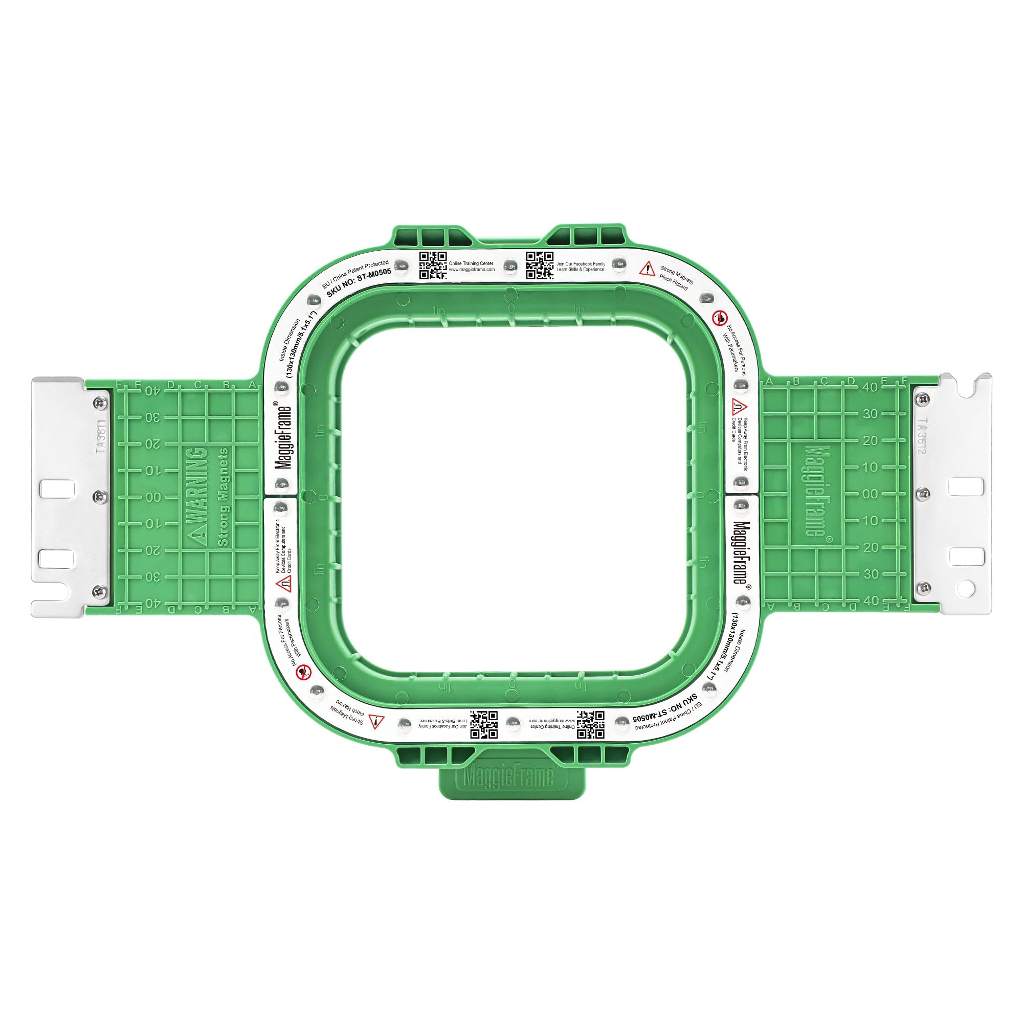 Brewland Bastidor de bordado magnético 130x130mm para Baby Lock Venture | Compatible con Baby Lock ENT10, Enterprise, BNT10, Valiant, Alliance, Capella, Array 6, Endurance 6, Intrepid; 5.1x5.1inch