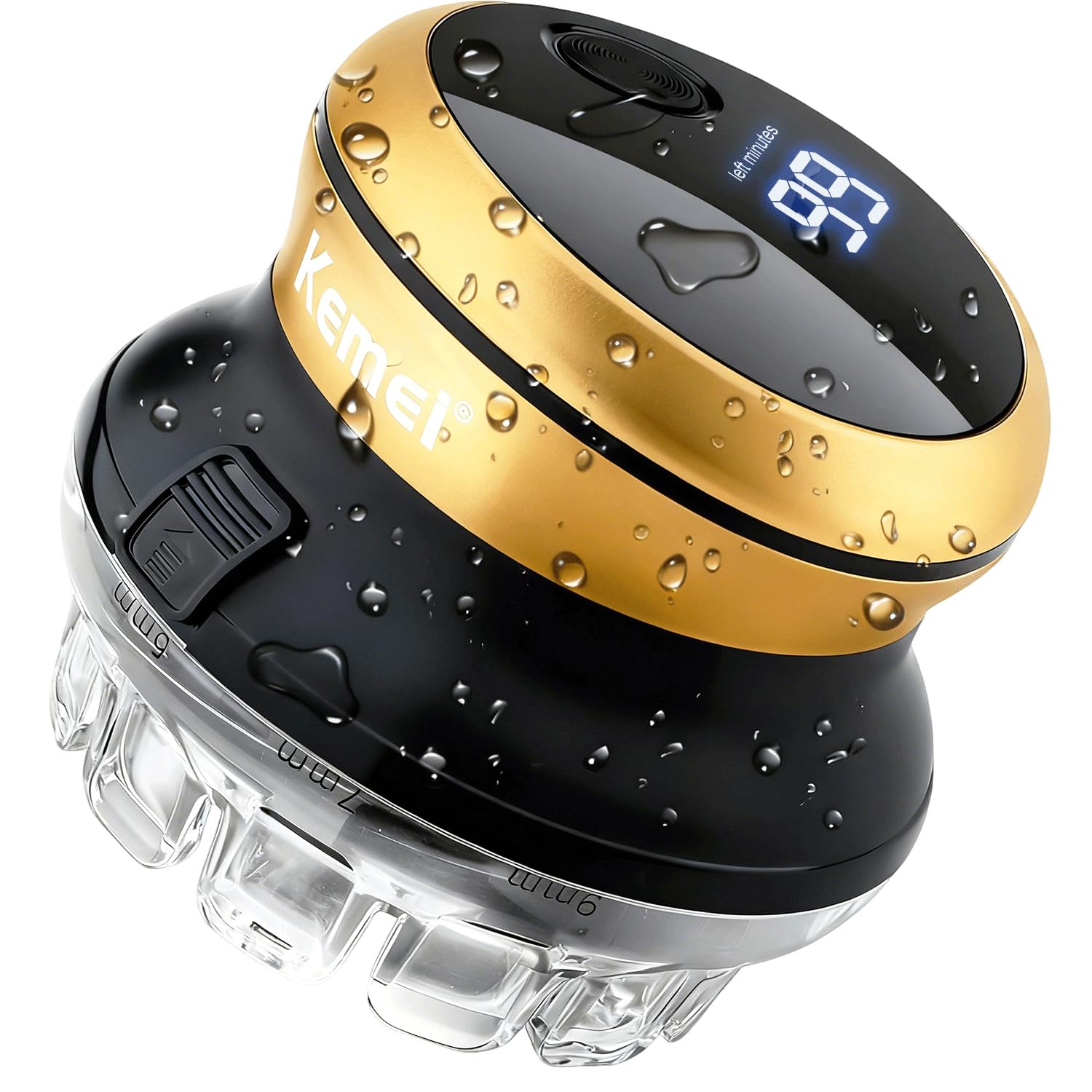 887 Hair Clippers for Men, Cordless Self Hair Cutters, Electric Quick Cut Trimmer, Circular Rotary Blade, IPX7 Waterproof, USB Rechargeable with LED Display