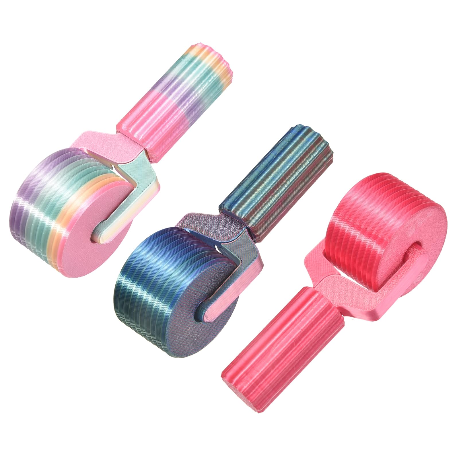 PATIKIL 3Pcs Diamond Art Roller, Detachable Diamond Paint Tools Easy-Grip Hand Roller Gem Art Straightening for Rhinestone Embroidery Essential DIY Craft Tool (Red/Metallic/Candy Color)