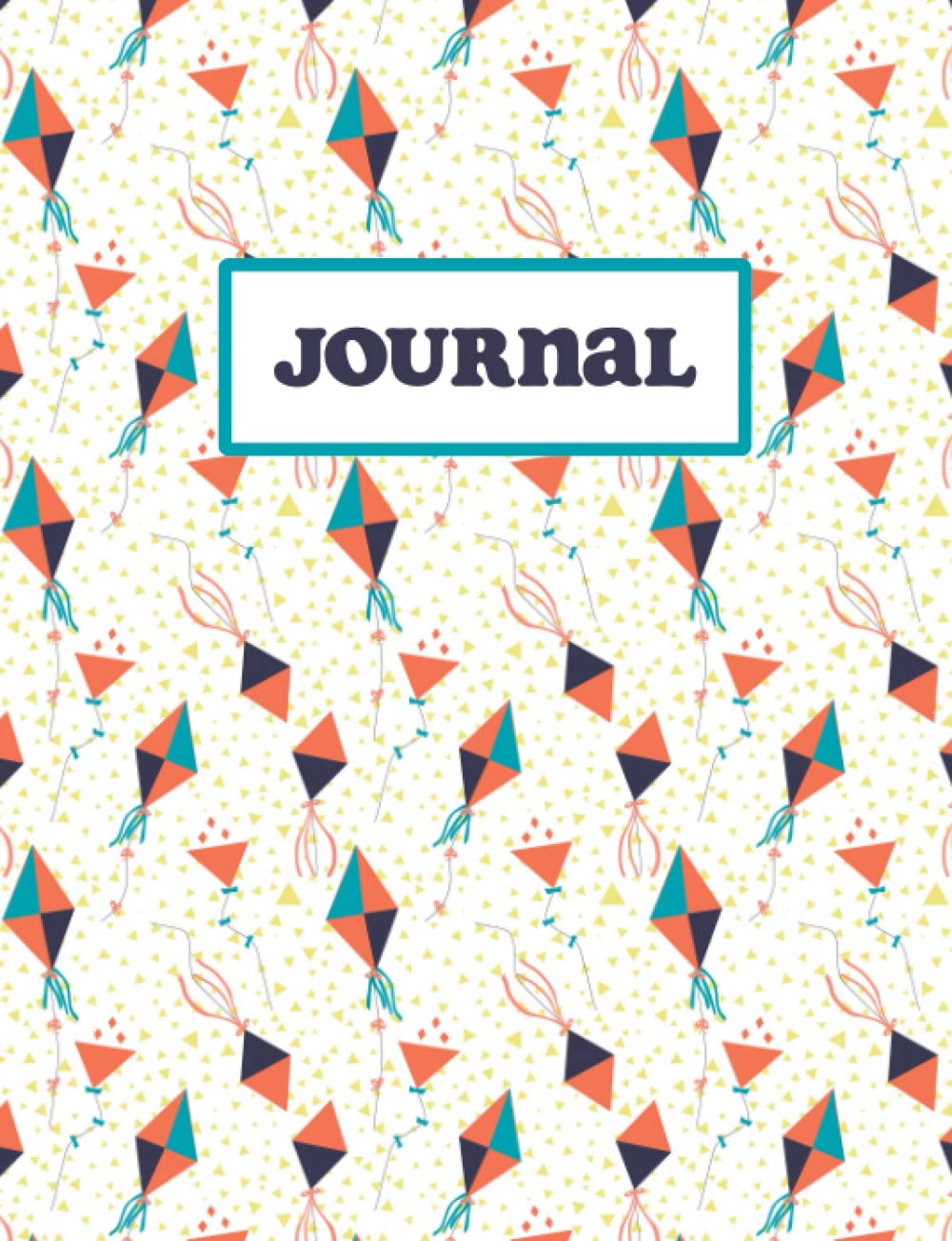 Flying Kites Lined Journal • 100 Lined Pages Composition Notebook with Modern Kite Cover Design • Creative Writing Journal for Kids