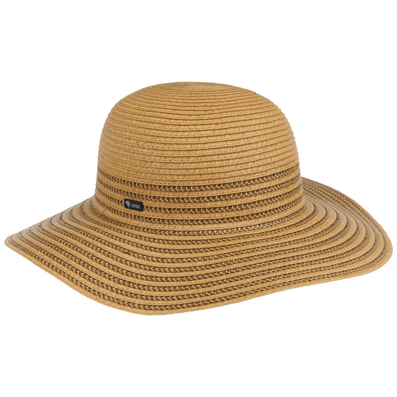 LIPODO Sombrero de ala Ancha Servilla Mujer - Made in Italy para el jardín Sol Playa Primavera/Verano