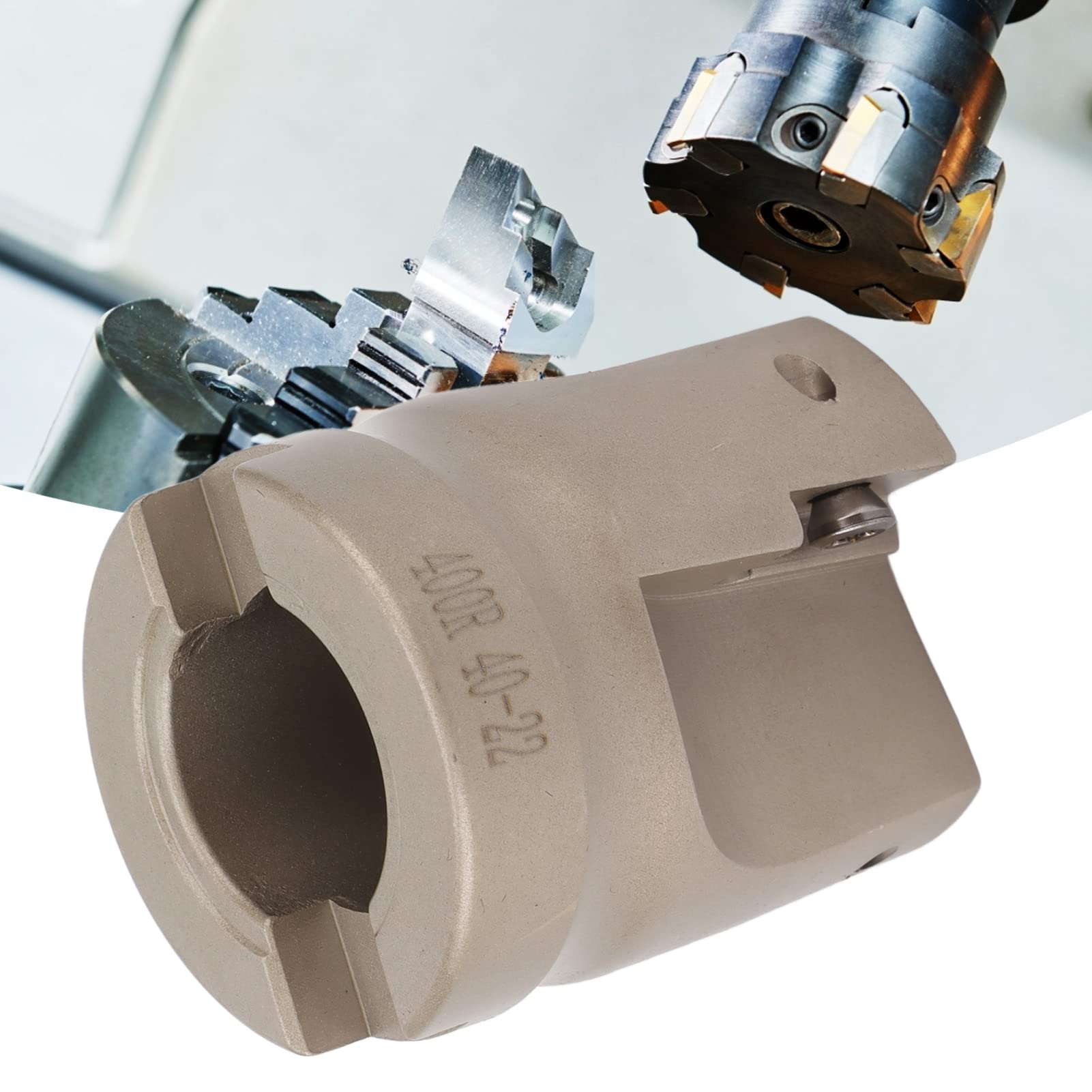 CNC-Fräser, guter Verarbeitungseffekt, 3 Flöten, spezielles spiralförmiges Offset-Design, Planfräser, beschichtet, Starke Steifigkeit, 40 Cr für Metall