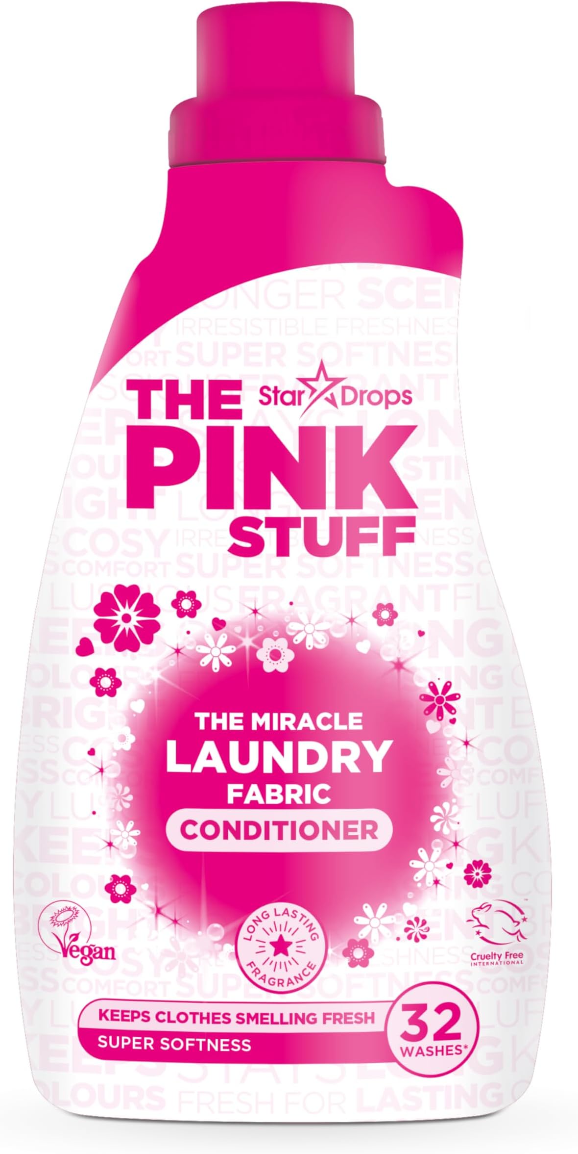 Stardrops The Pink Stuff Miracle Laundry Fabric Conditioner 32 Washes | 960ml
