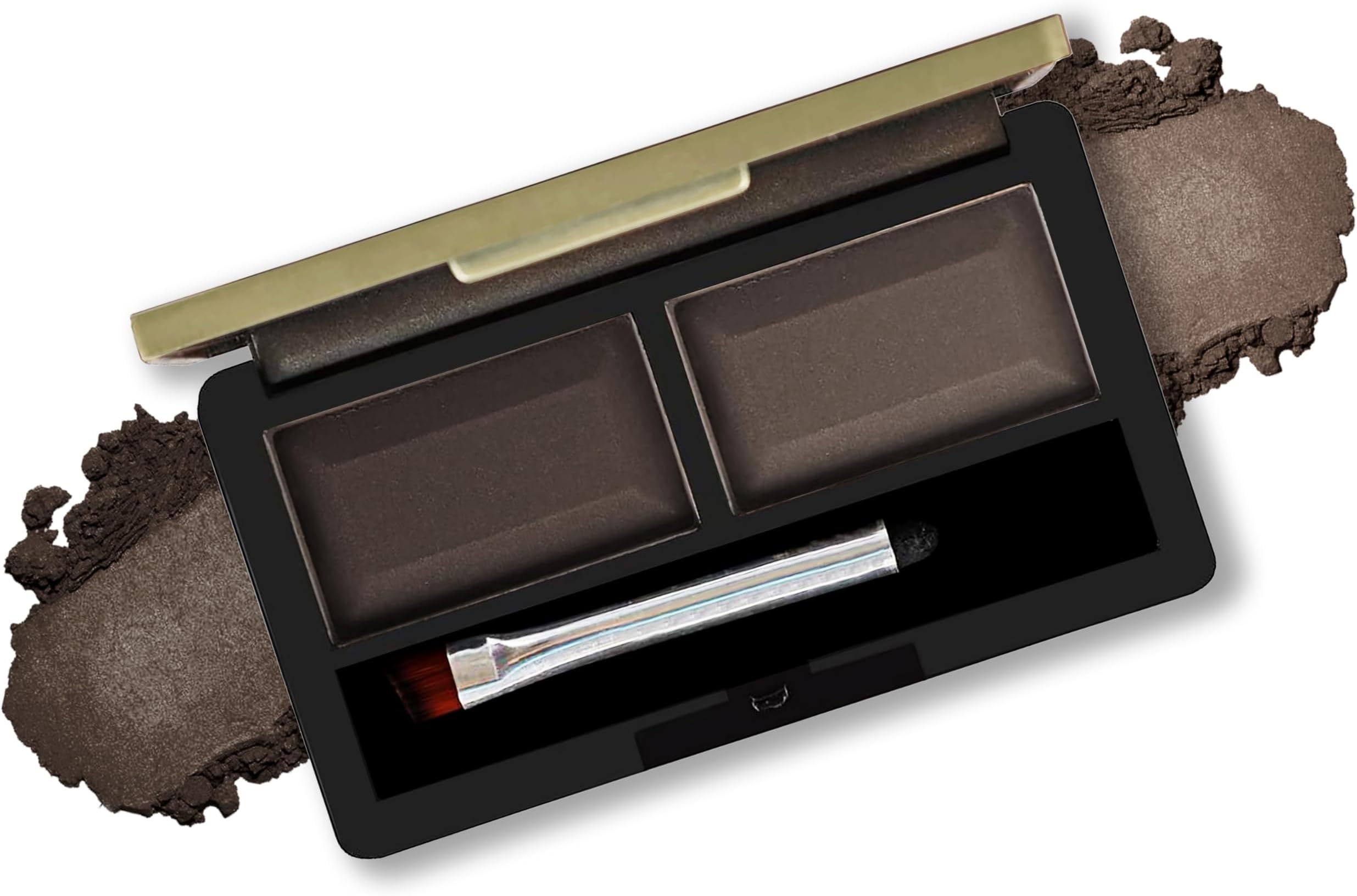 Dual Eyebrow Powder Kit | Powder With Brush | Long-Lasting | Natual Looking Brows | Rich Color Payoff | Shaped & Defined Brows | Available in 2 Shades | Waterproof and smudgeproof | Brown | 8gm