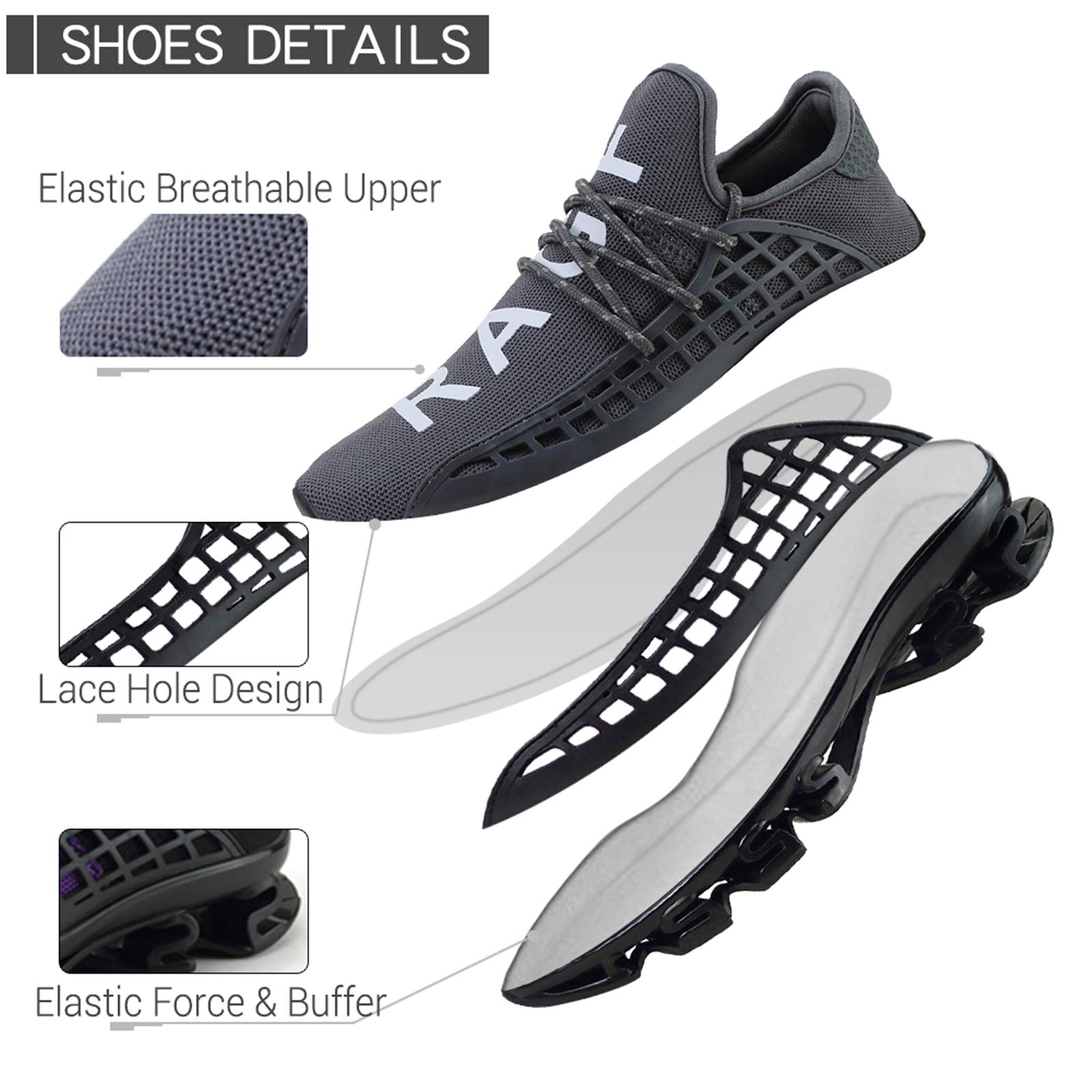 DUORO Tenis para correr para hombre, transpirables, ligeros, cómodos, para caminar, gimnasio, tenis, tenis para hombre