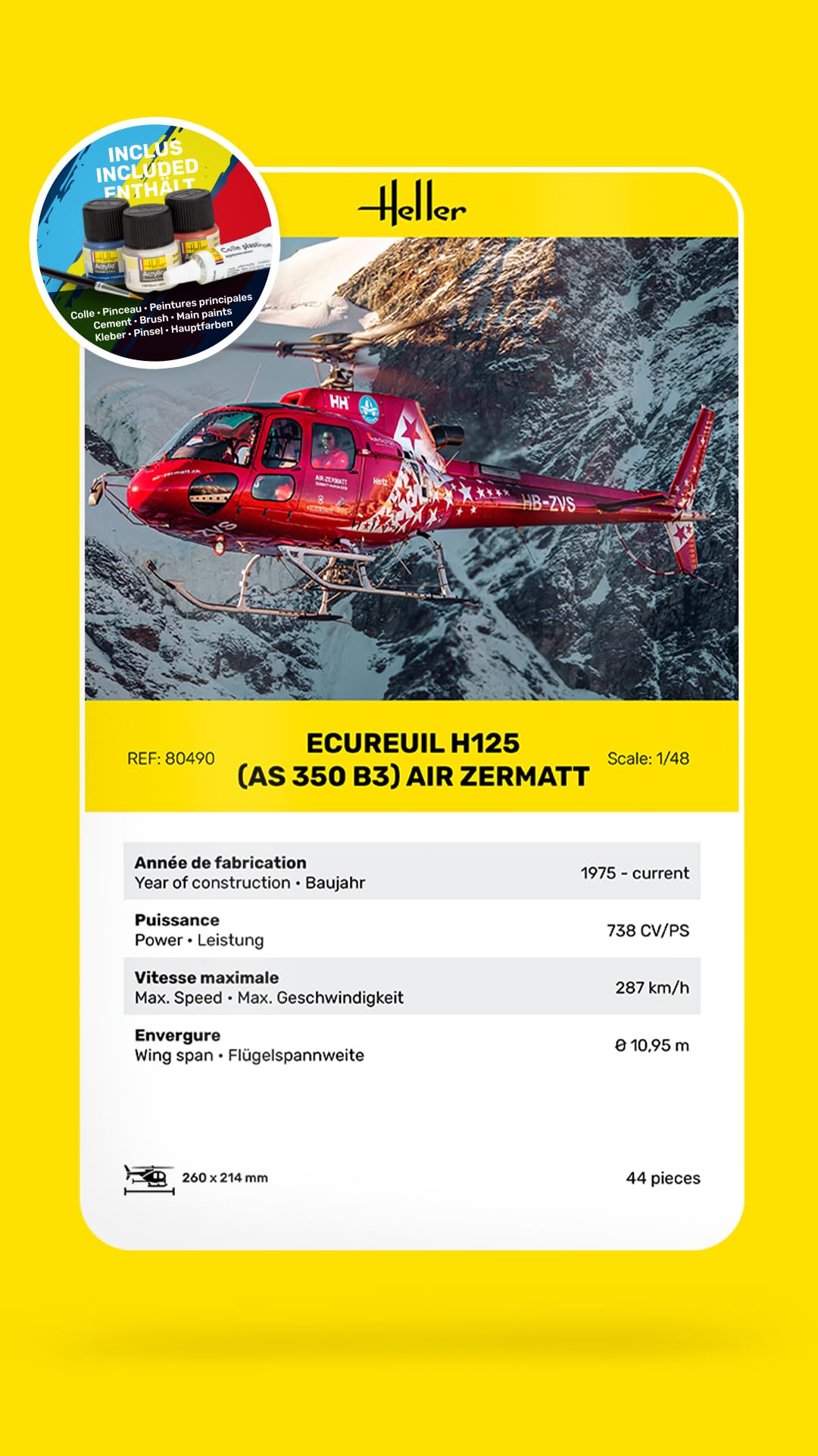 Amazon.com: HELLER - Model Helicopter Starter Kit Squirrel H125
