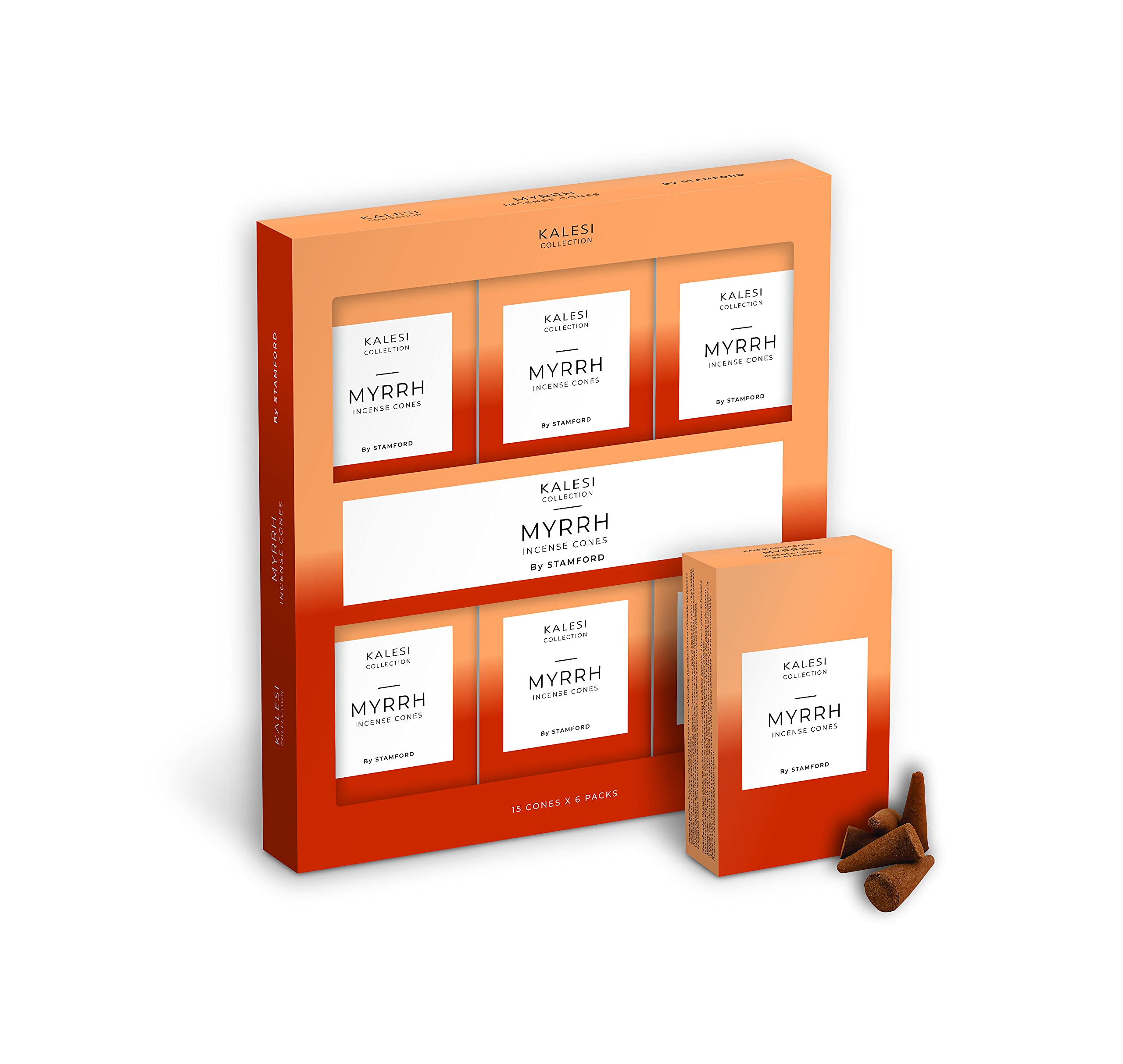 The Kalesi Collection by Stamford Myrhh Incense Cones - Pack of 6
