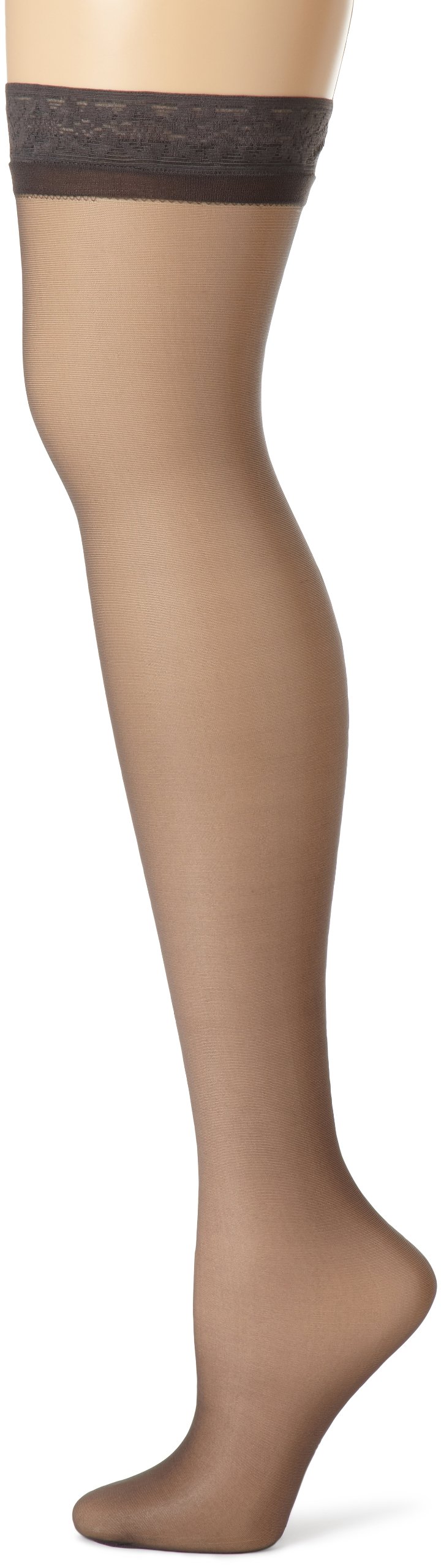 Haneswomens Silk Reflections Sheer Toe, Silky Sheer Finish Thigh Highs Pantyhose (pack of 1)