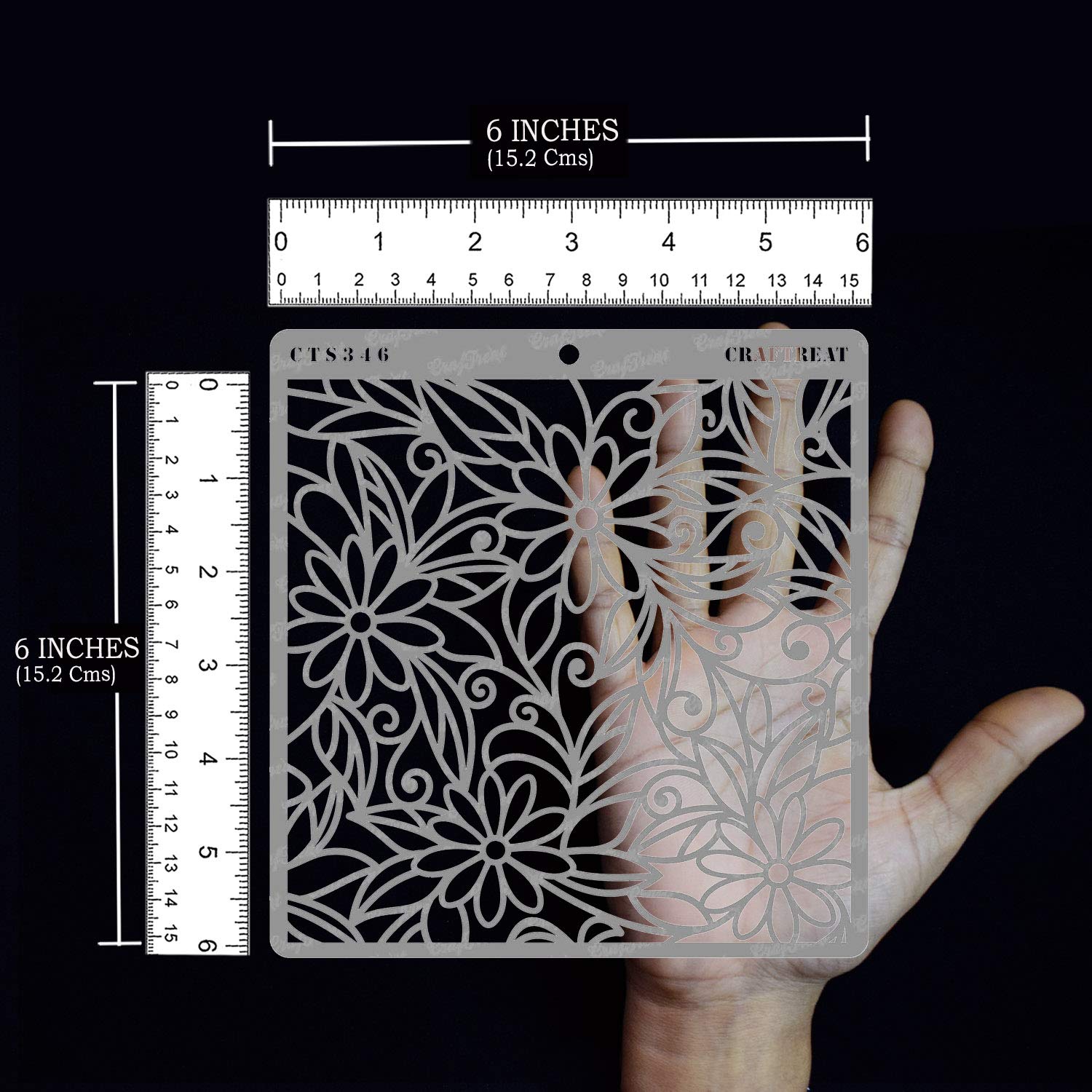 9 Pieces Flower Stencils Reusable Wildflower Stencil Sunflower Daisy Tulip | Desertcart - View #3