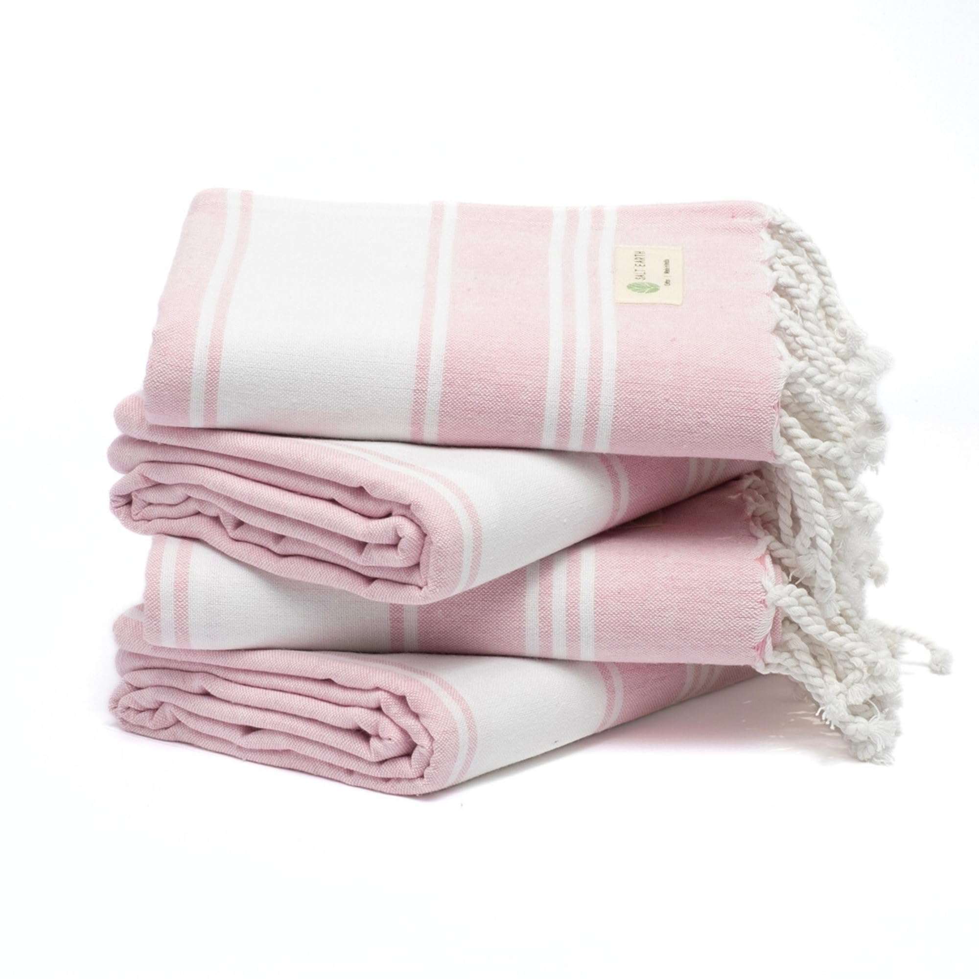 Salt Earth Cotton Turkish Beach Towel, Set of 4-36" X72" Large Bath Towels, Quick Dry Towel, Bathroom, Beach Essentials, Gym, Quick Dry for Shower,