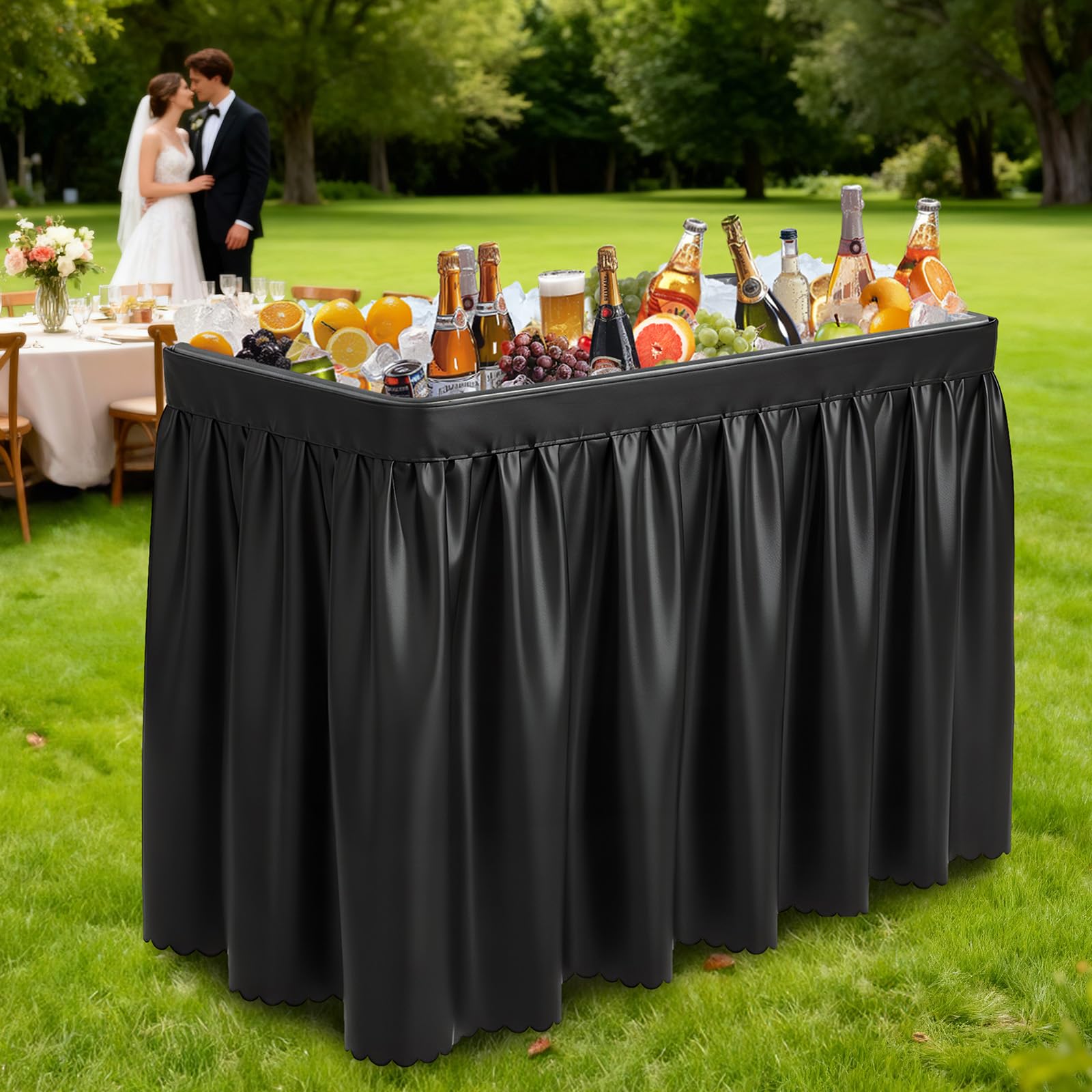 Amazon.com : VINGLI 4FT Ice Table, Portasble Cooler Side Table