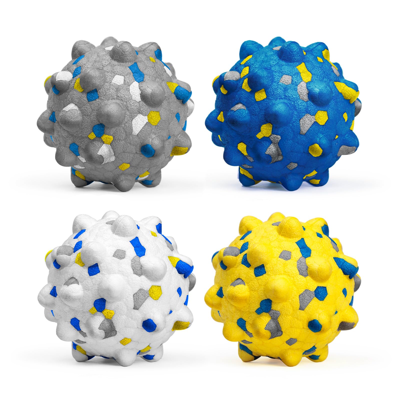 Moonorange Dog Tennis Balls for Aggressive Chewers, Indestructible Durable Bouncy Interactive Toy for Dogs Fetch Game Lightweight Floating Outdoor