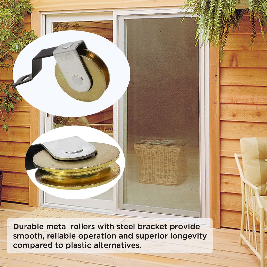 Screen Door Rollers - 4 Pack Replacement -5 Screen Door Rollers - 4 Pack Replacement -5