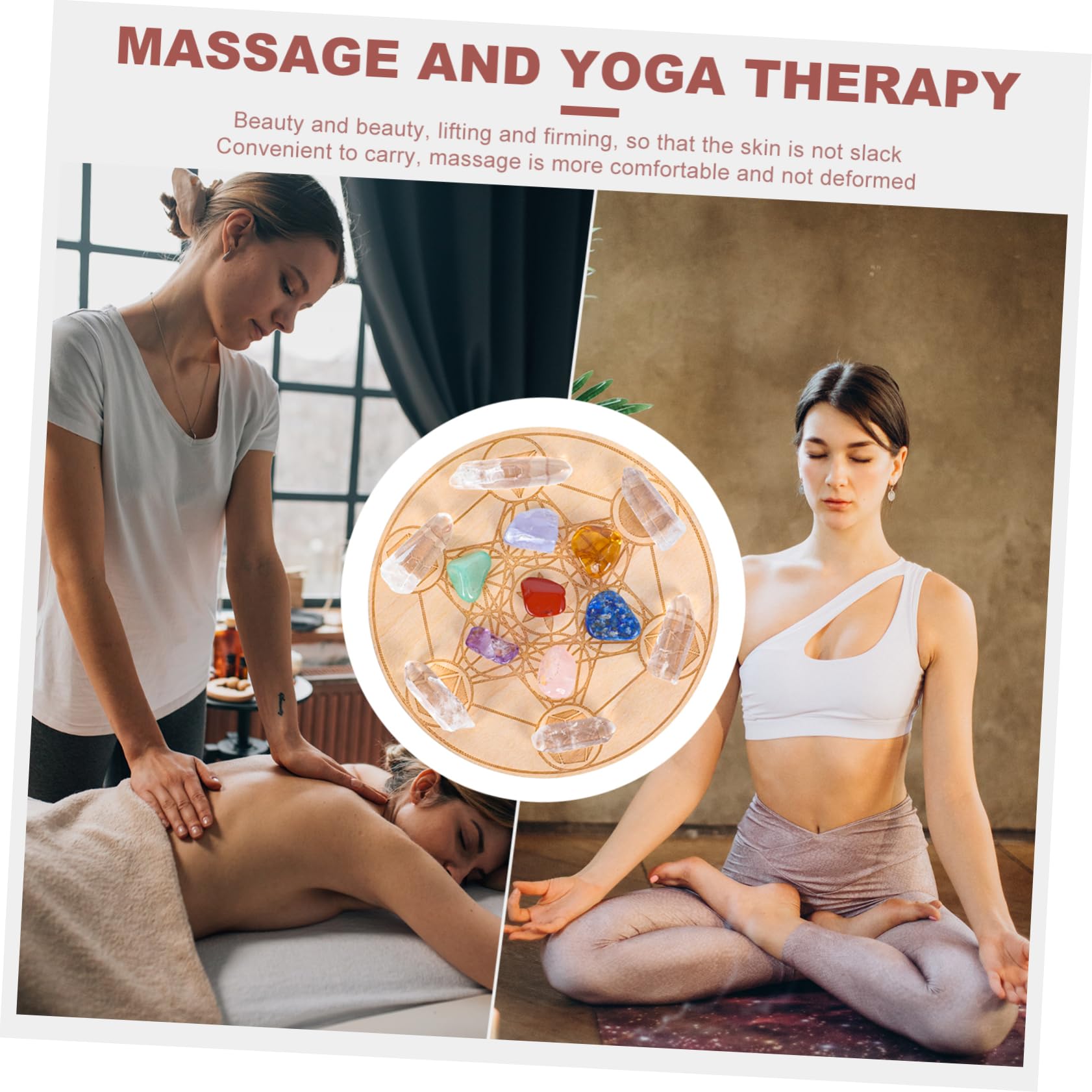 Gatuida 32 Pcs Energy Stone Jewlery Kit Yoga Decor Yoga Outfit A 並行輸入品 : Gatuida 4sets Pillar Chakra Healing Stone for