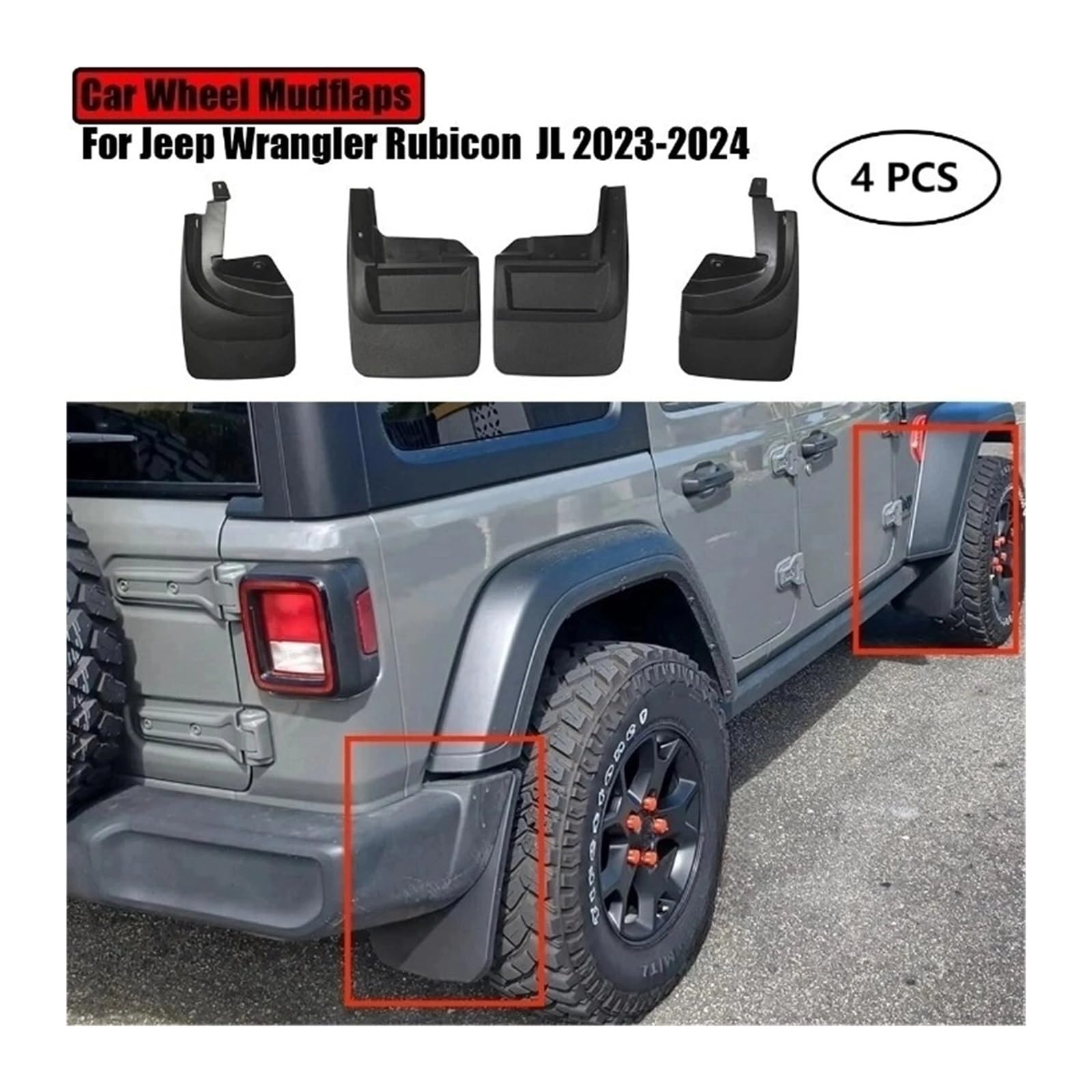 Amazon | 2023-2024 ジープ ラングラー ルビコン JL 4個 車ホイール