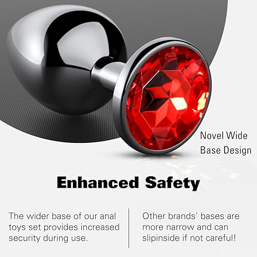 Miniatura 9 de Juego de enchufe anal para principiantes, 4 piezas de tapones para los glúteos, juguete sexual, kit de entrenamiento anal, punto G, sexo anal,