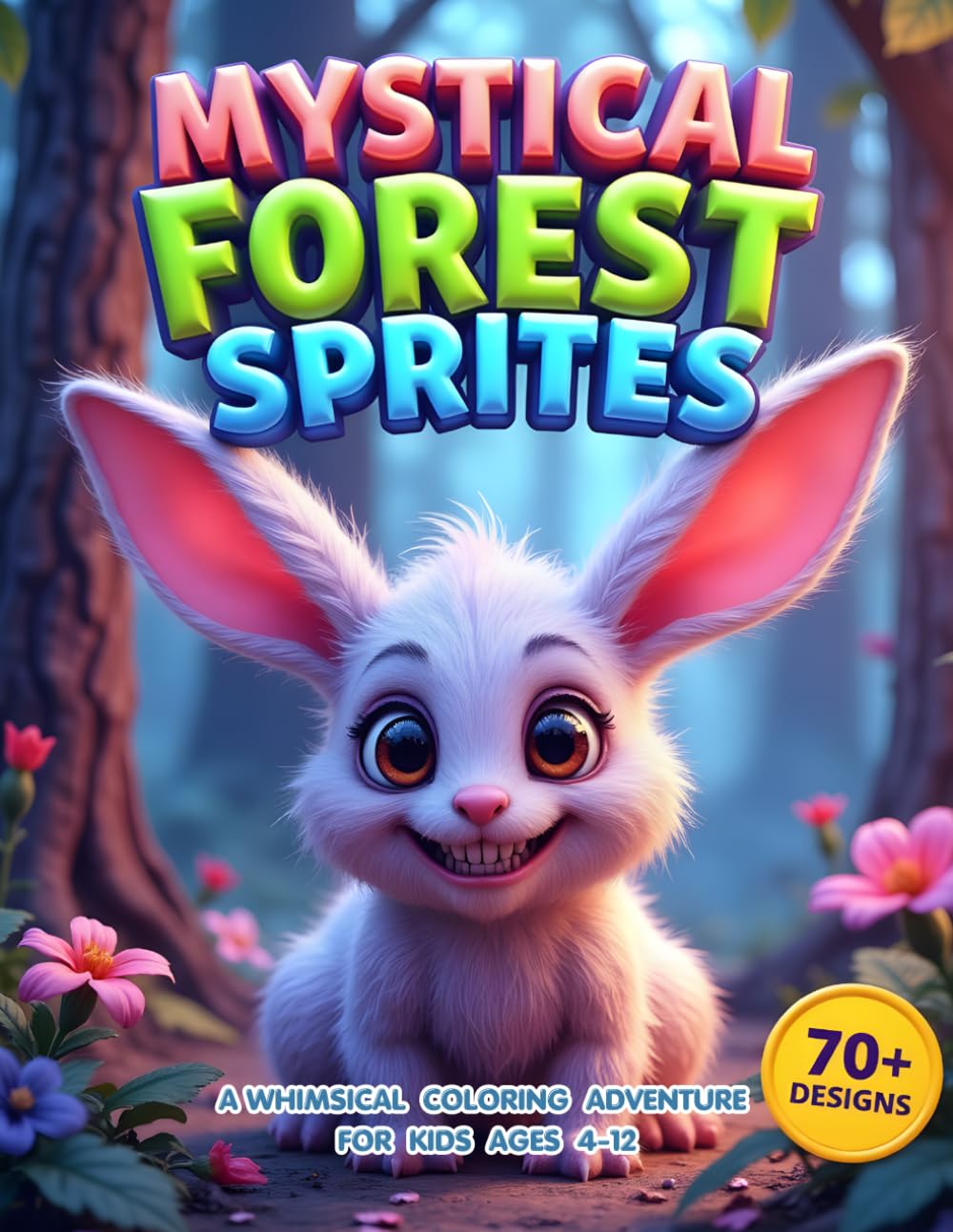 Mystical Forest Sprites: A Whimsical Coloring Adventure for Kids ages 4-12: 70+ Adorable Fantasy Creature Coloring Pages for Boys & Girls, Fun Fairy ... Animals to Color (Fantasy Coloring Books)