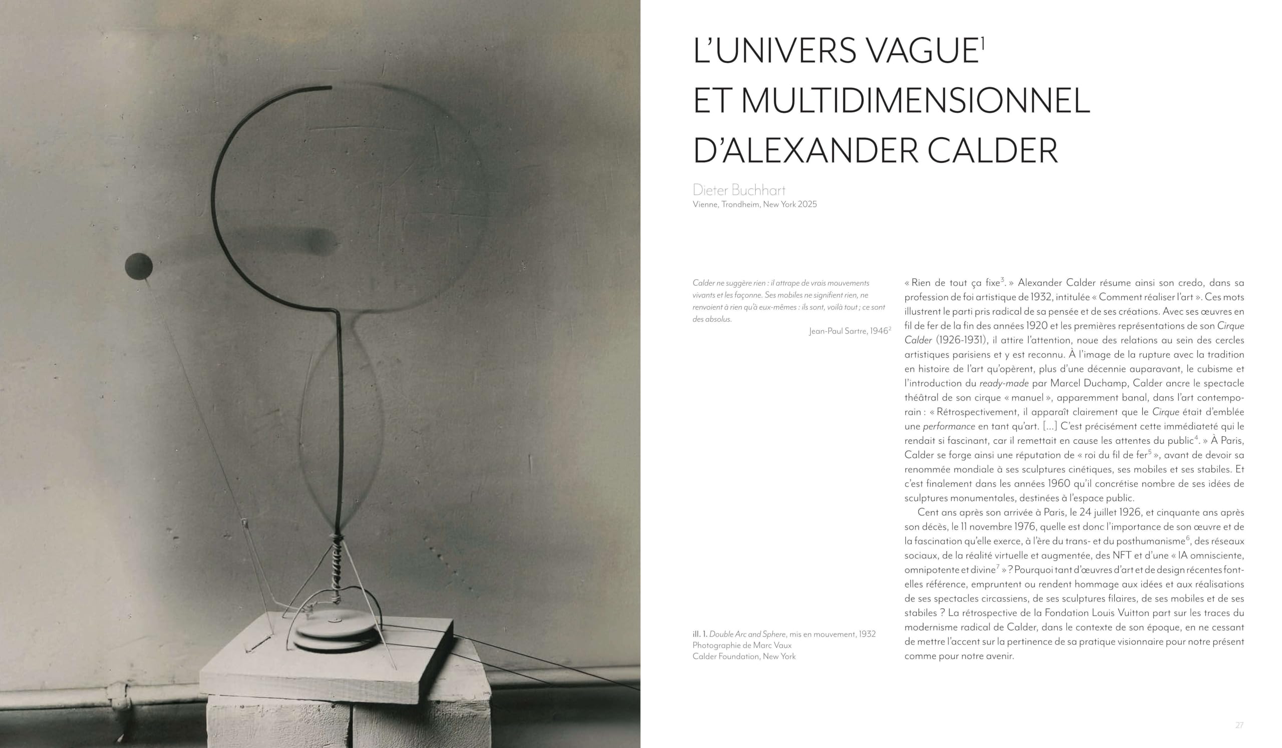 Calder catalogue officiel d'exposition