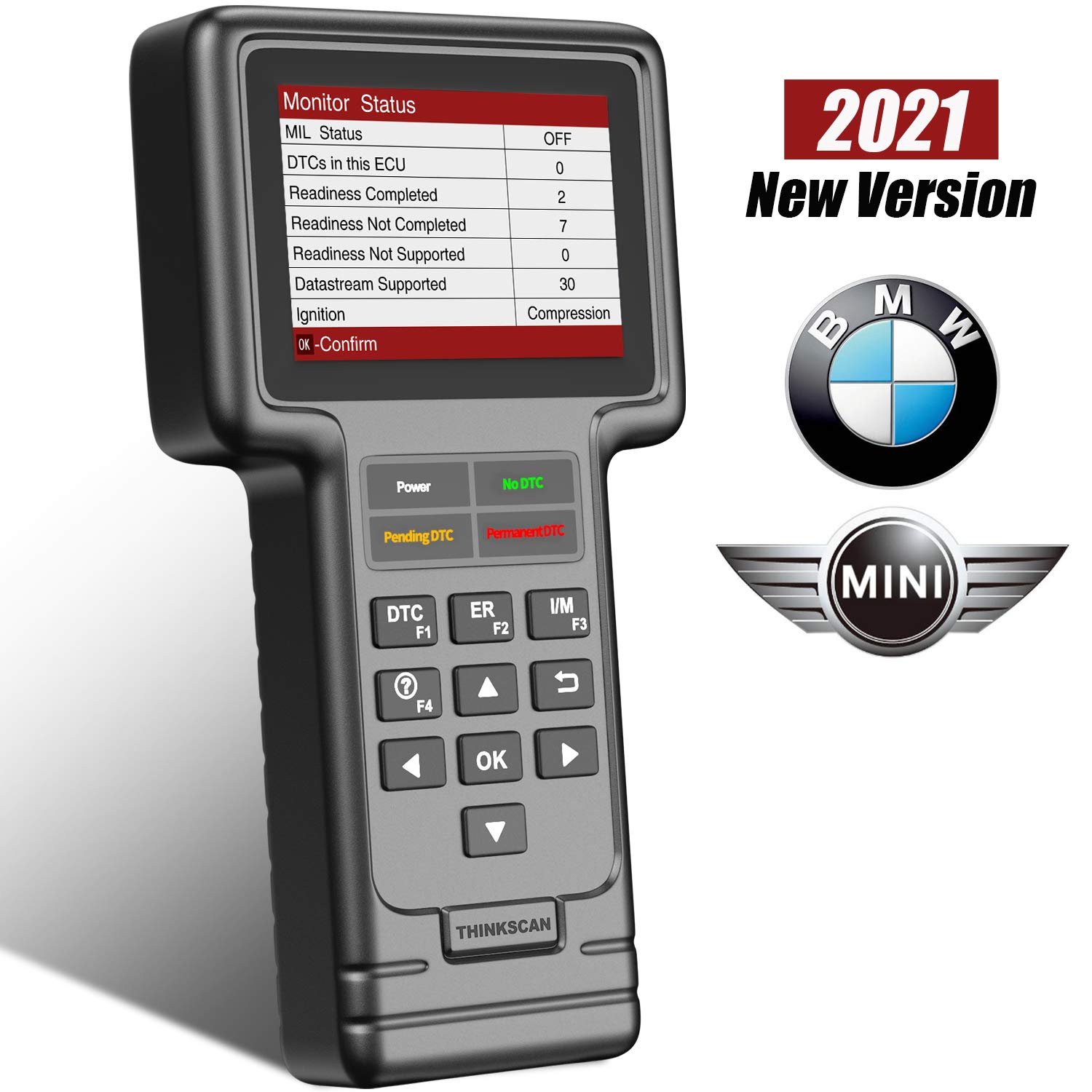 thinkcar OBD2 Scanner for BMW Mini[2022 Version], All System Code Reader for BMW Automotive Scanner Diagnostic Scan Tool with Engine ABS BMS HAVC SRS TPMS at PCM EPB SAS Brake Oil ETS Reset