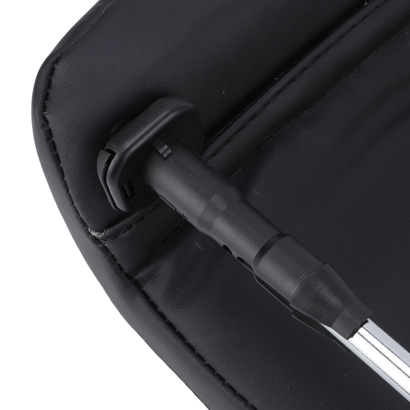 Cuscino di Supporto in Memory Foam per Poggiatesta per Auto per un Comodo Allineamento del Collo per gli Spostamenti Quotidiani e i Viaggi a Lunga Distanza Pelle PU Nera