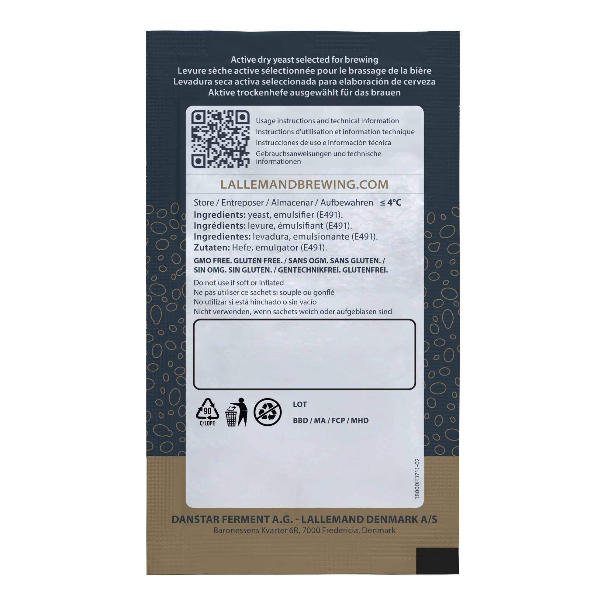 LalBrew Levadura de Cerveza VOSS Kveik - Hacer Cerveza en Casa - 2 Sobres de 11 g - Saccharomyces cerevisiae - Vendido por CAPYBARA Distributors Inc.