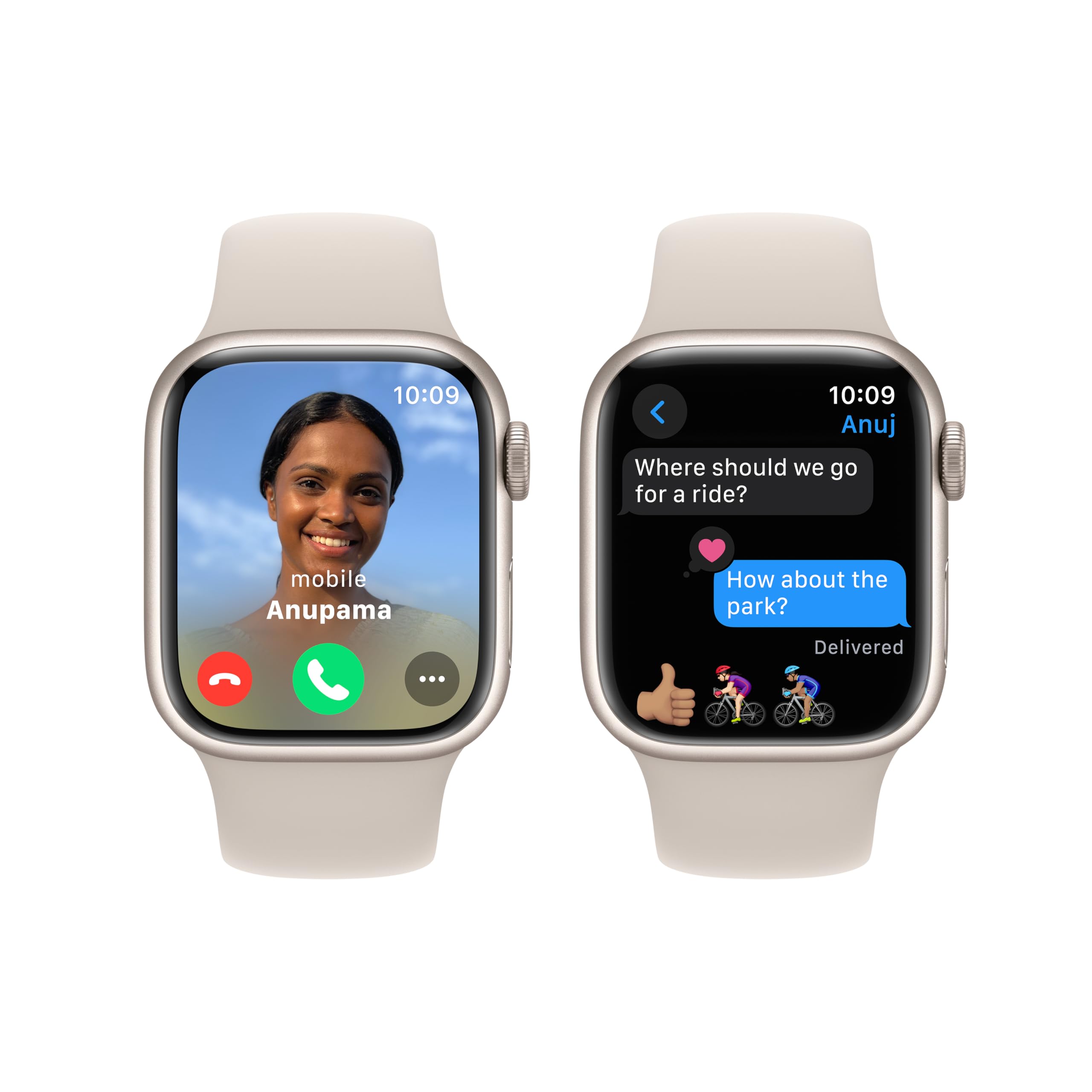 Apple Watch Series 9 [GPS 41mm] Smartwatch with Starlight Aluminum 