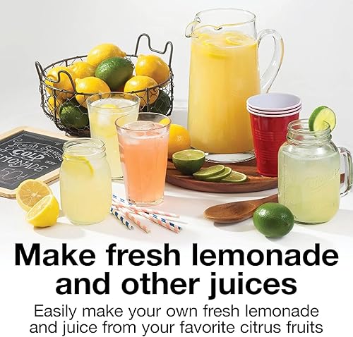 Miniatura 2 de Yosoo Exprimidor eléctrico de cítricos, 25 W, 1 L, máquina extractor de jugo de naranja cítrico de doble dirección con piezas aptas para