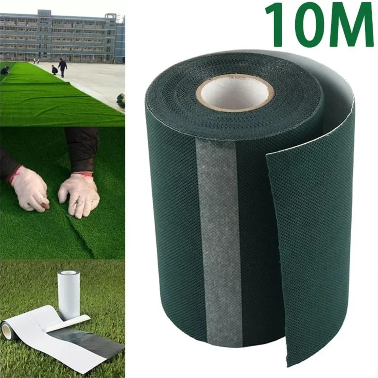 Nastro per giunti in erba sintetica Nastro di giunzione for prato sintetico artificiale for, nastro verde for da giardino senza colla(15cmx10m)