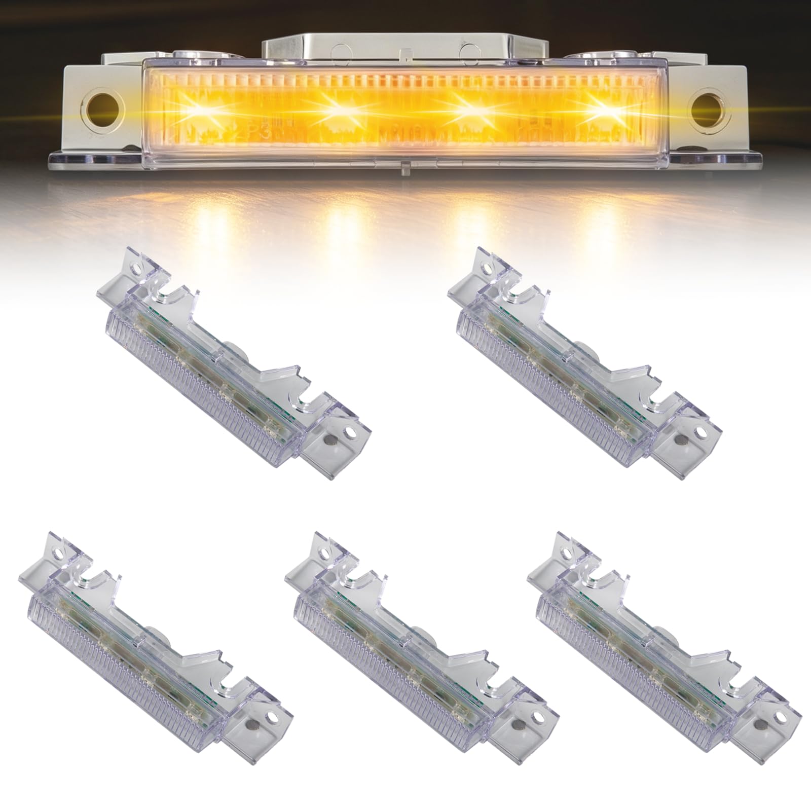 Amazon.com: EVERESTHD 5PCS Top Marker Lights LED Roof Cab Lamps