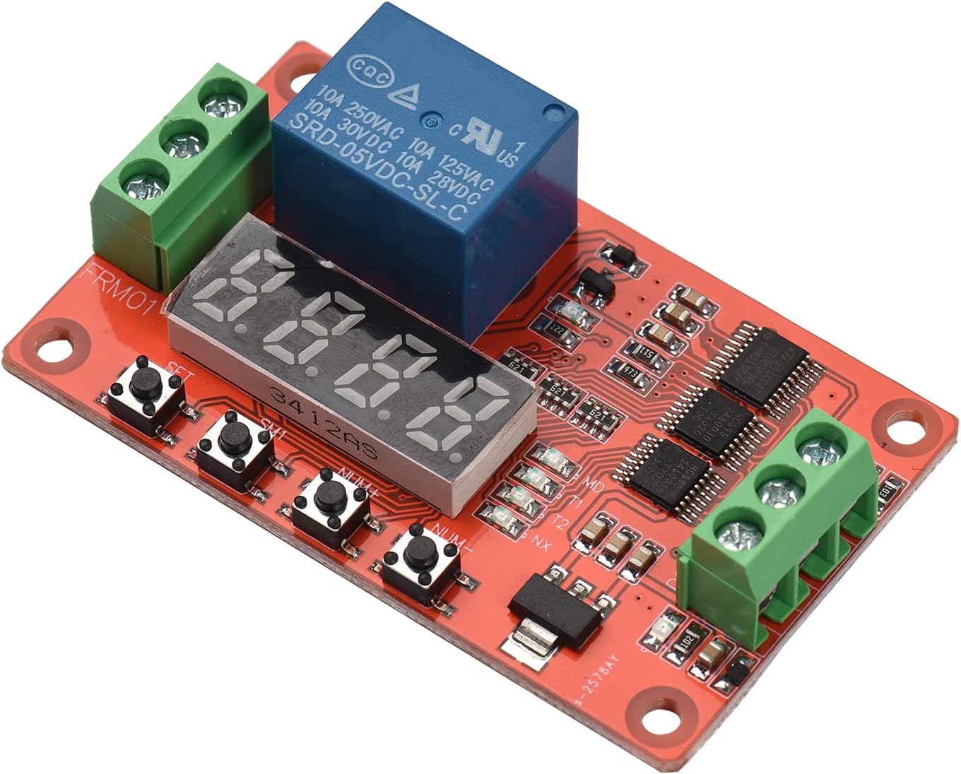 buzhi FRM01 Relay Module Timing/Delay/Cycle/Self-Lock Multi-Function Relay Control PCB Board